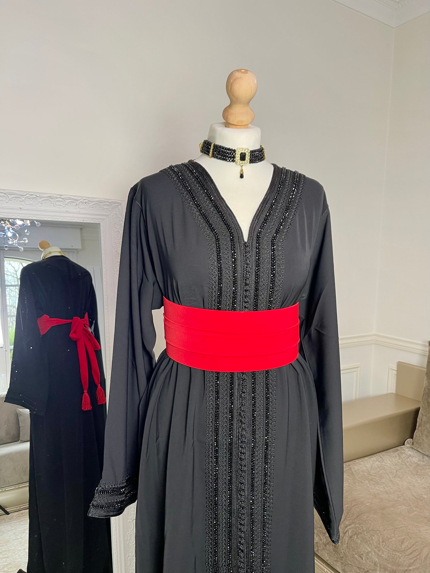 Caftan Lina noir