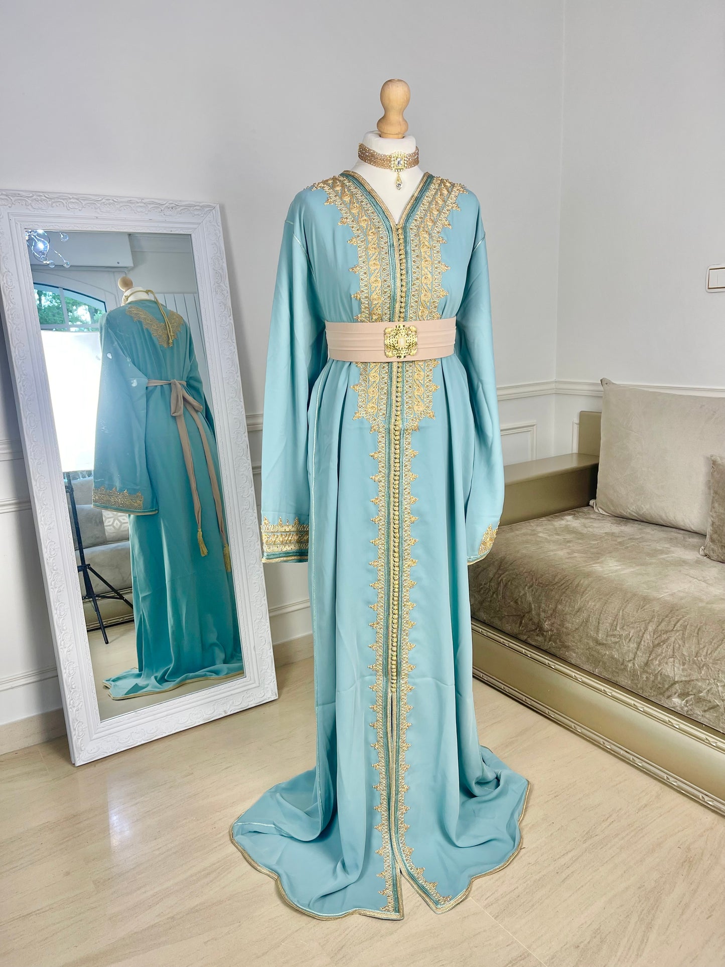 Caftan Wydad vert eau