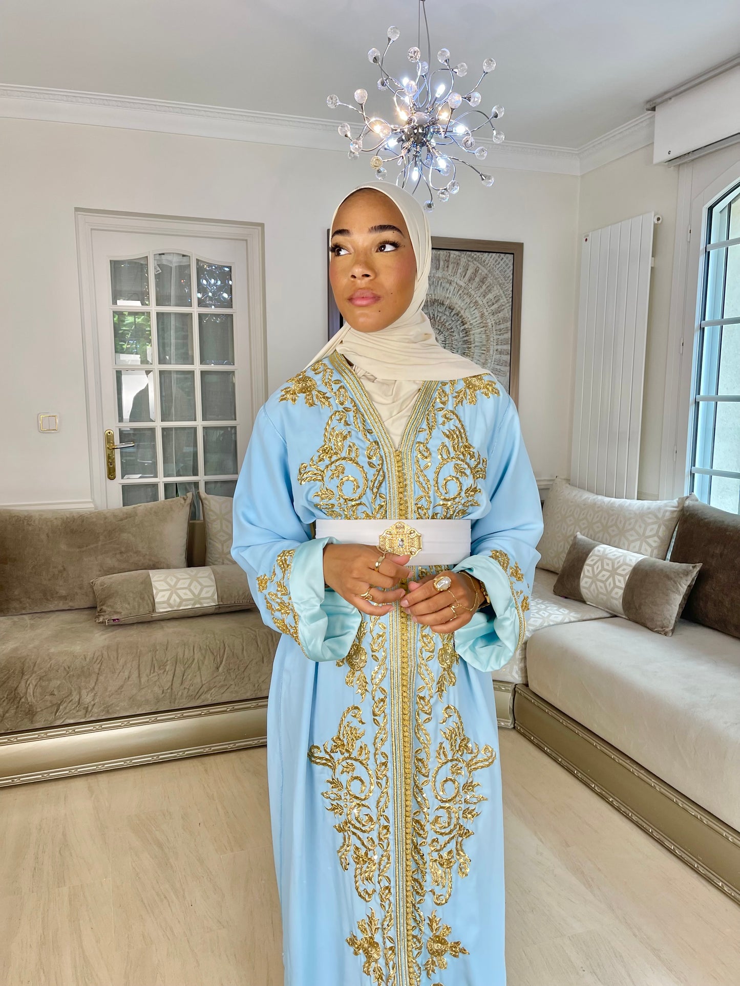Caftan Jasmine bleu