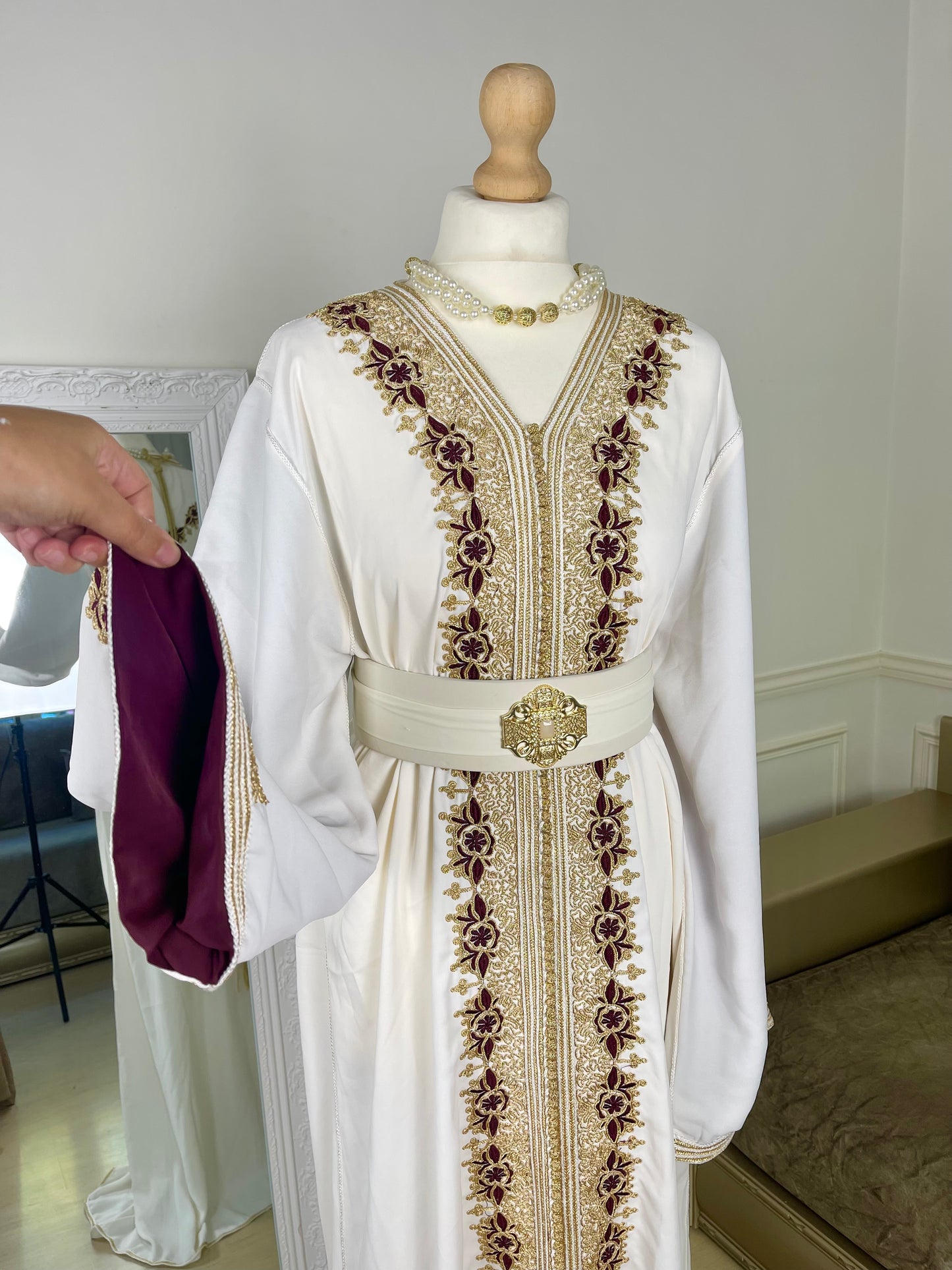 Caftan Hayat blanc