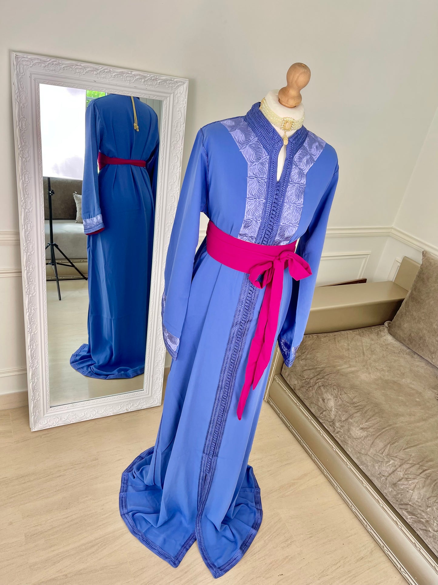 Caftan Wiam bleu
