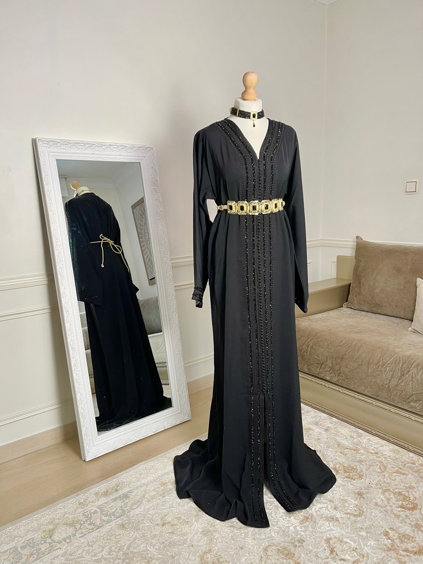 Caftan Lina noir