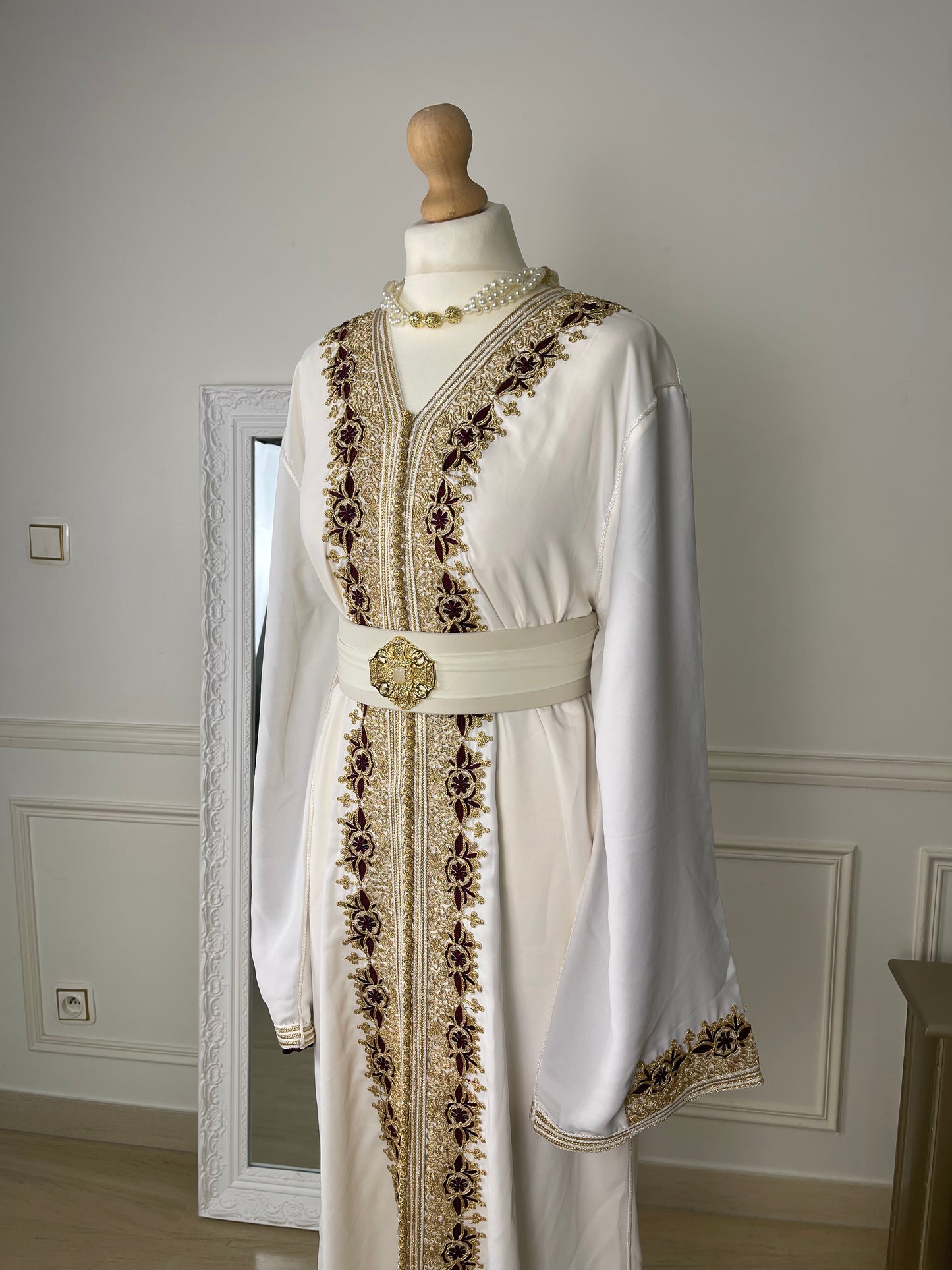 Caftan Hayat blanc