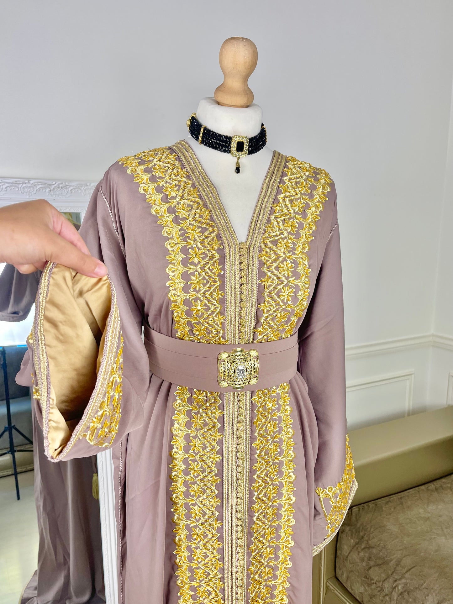 Caftan Leïna taupe