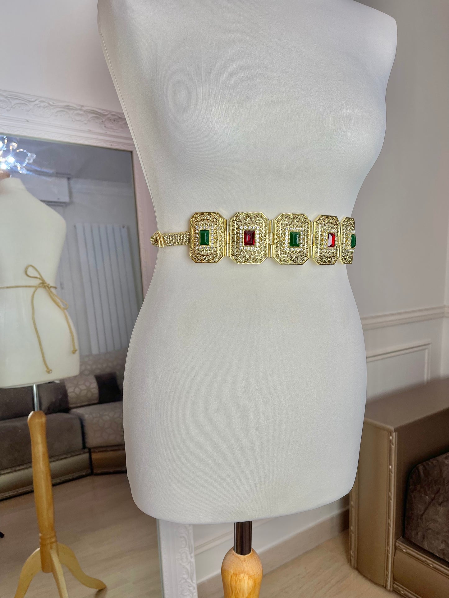 Ceinture rouge et verte