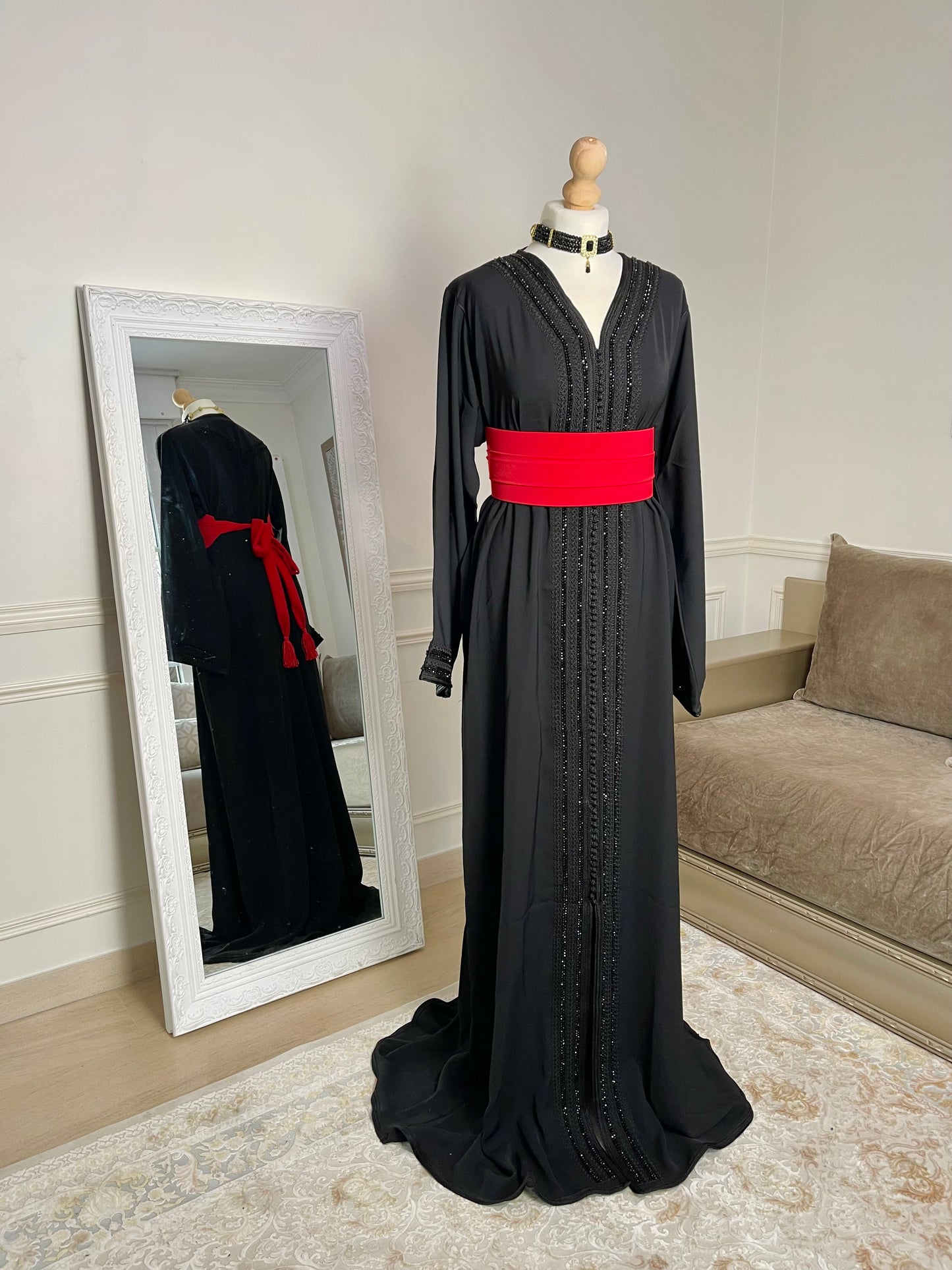 Caftan Lina noir