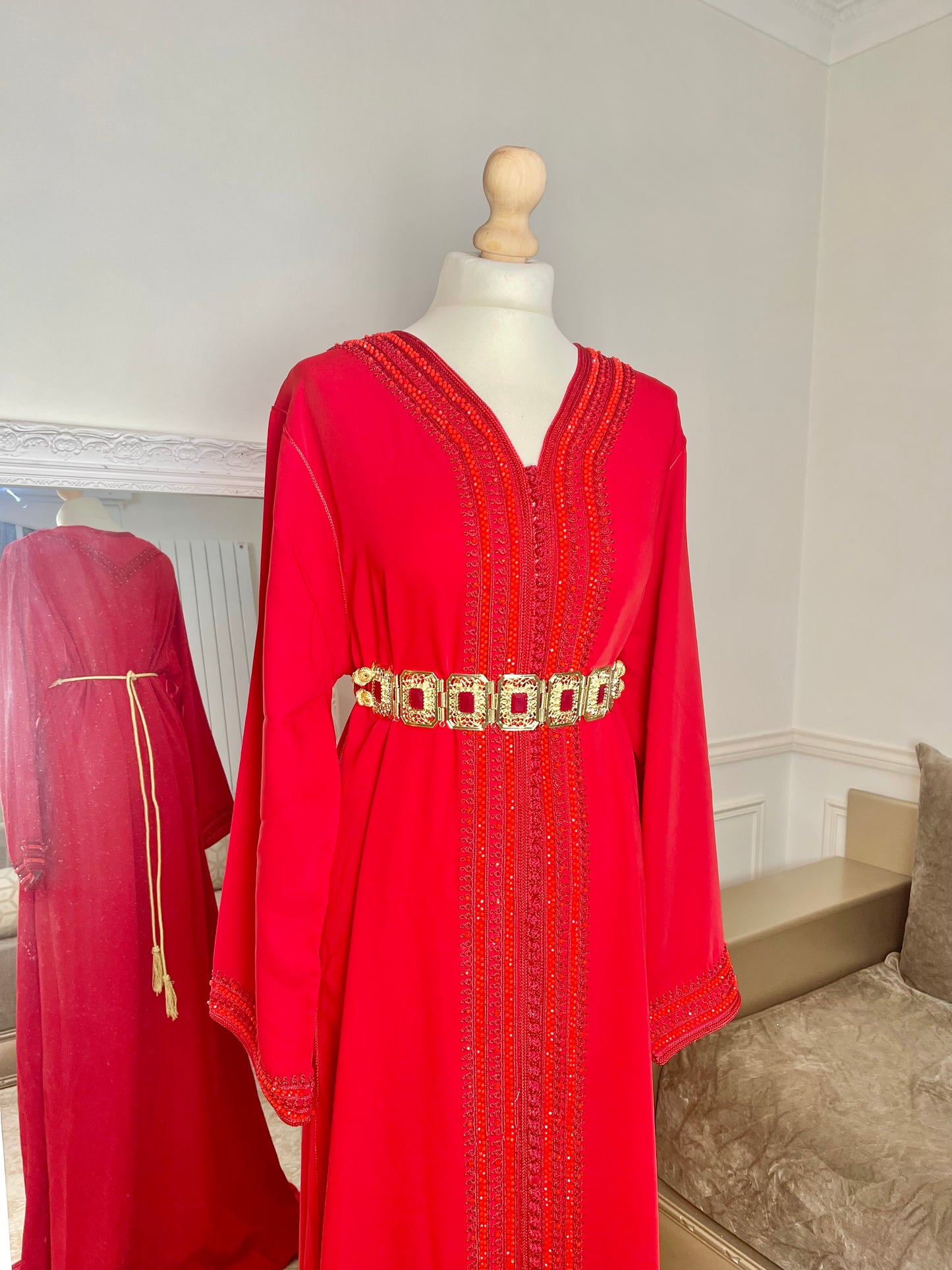 Caftan Lina rouge