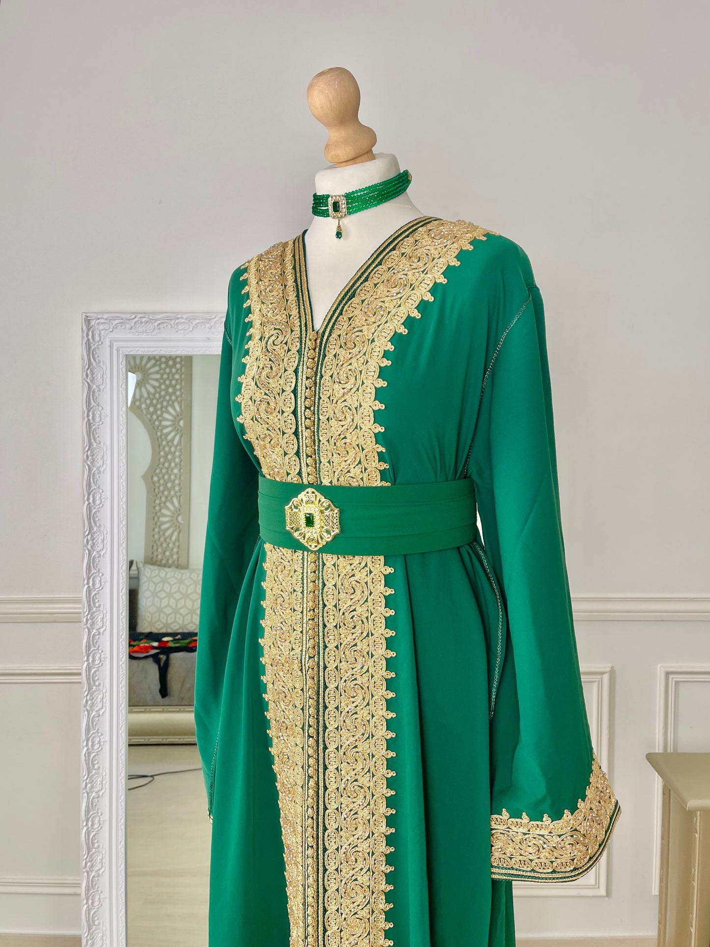 Caftan Rania vert