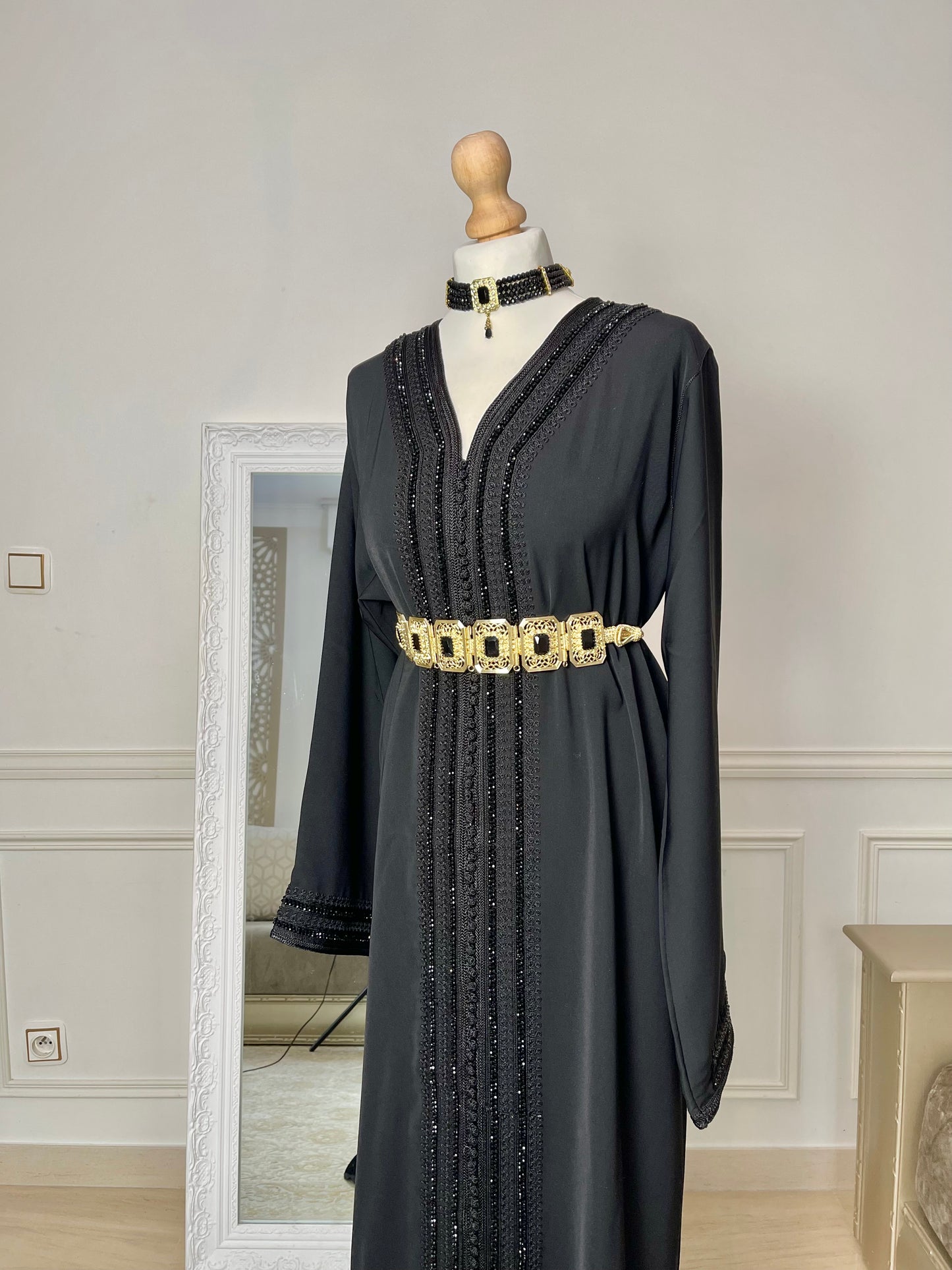 Caftan Lina noir