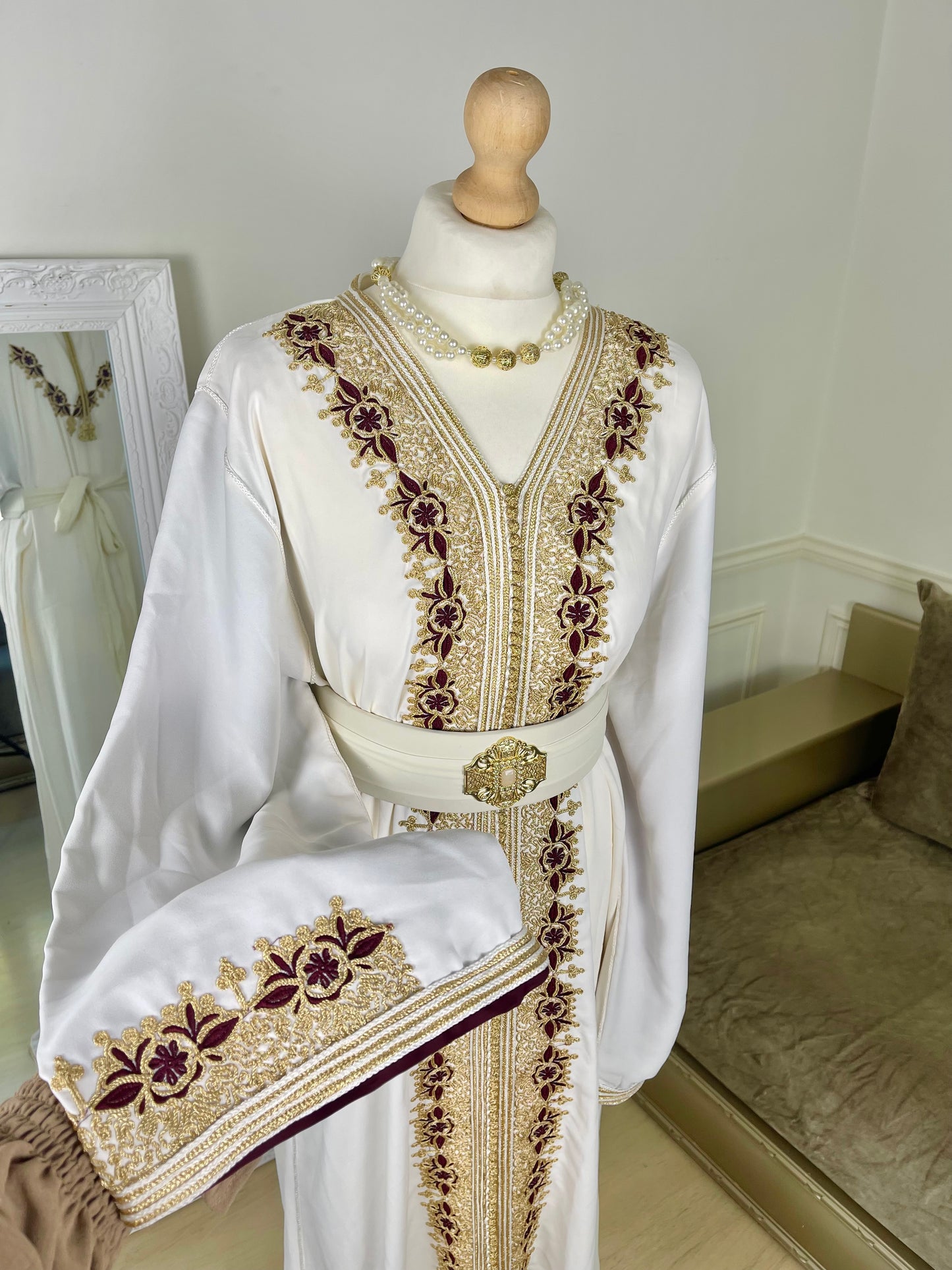 Caftan Hayat blanc