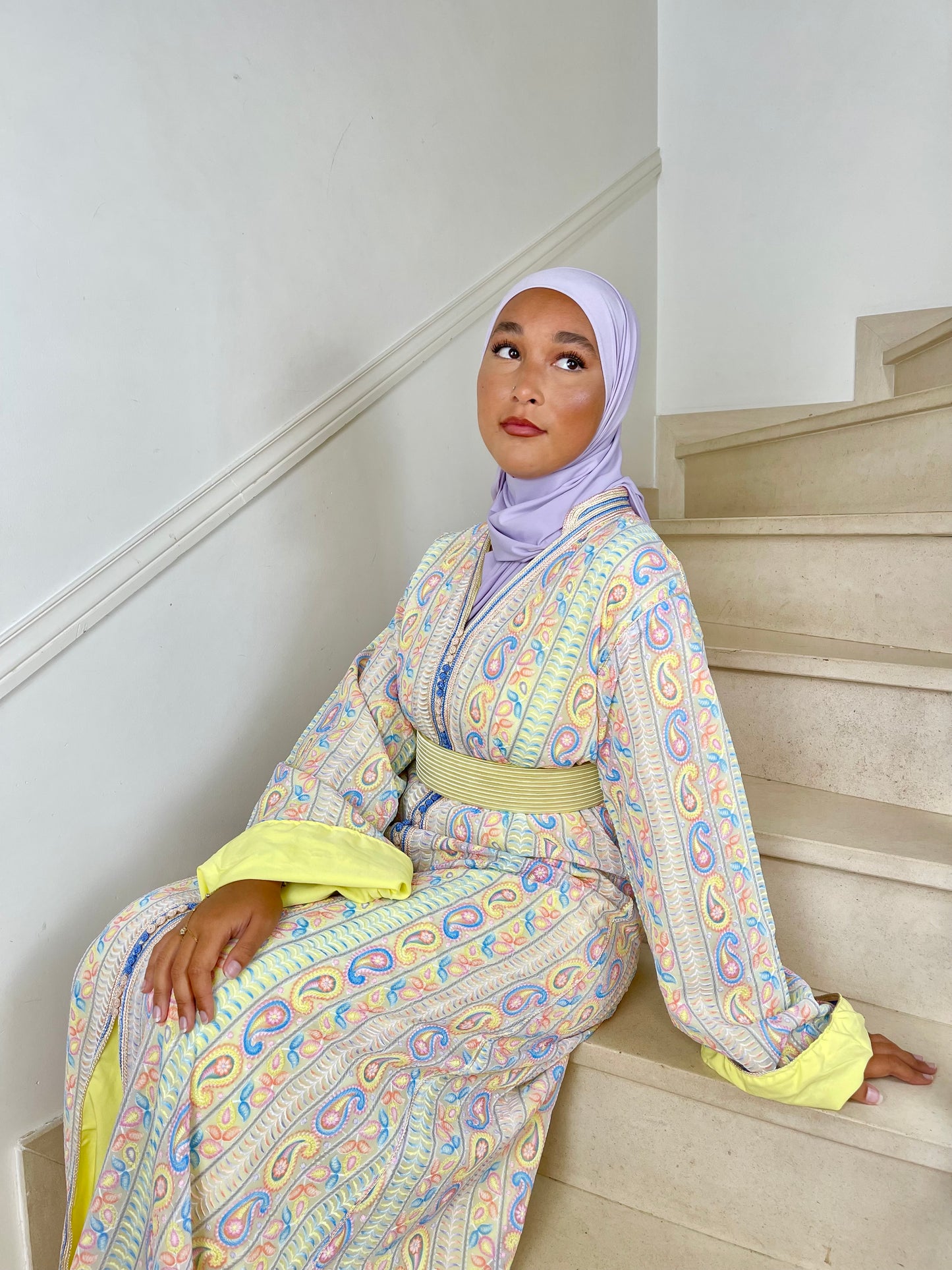 Caftan Sari pastel