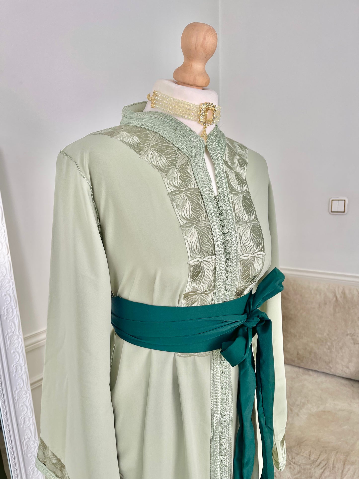 Caftan Wiam vert eau