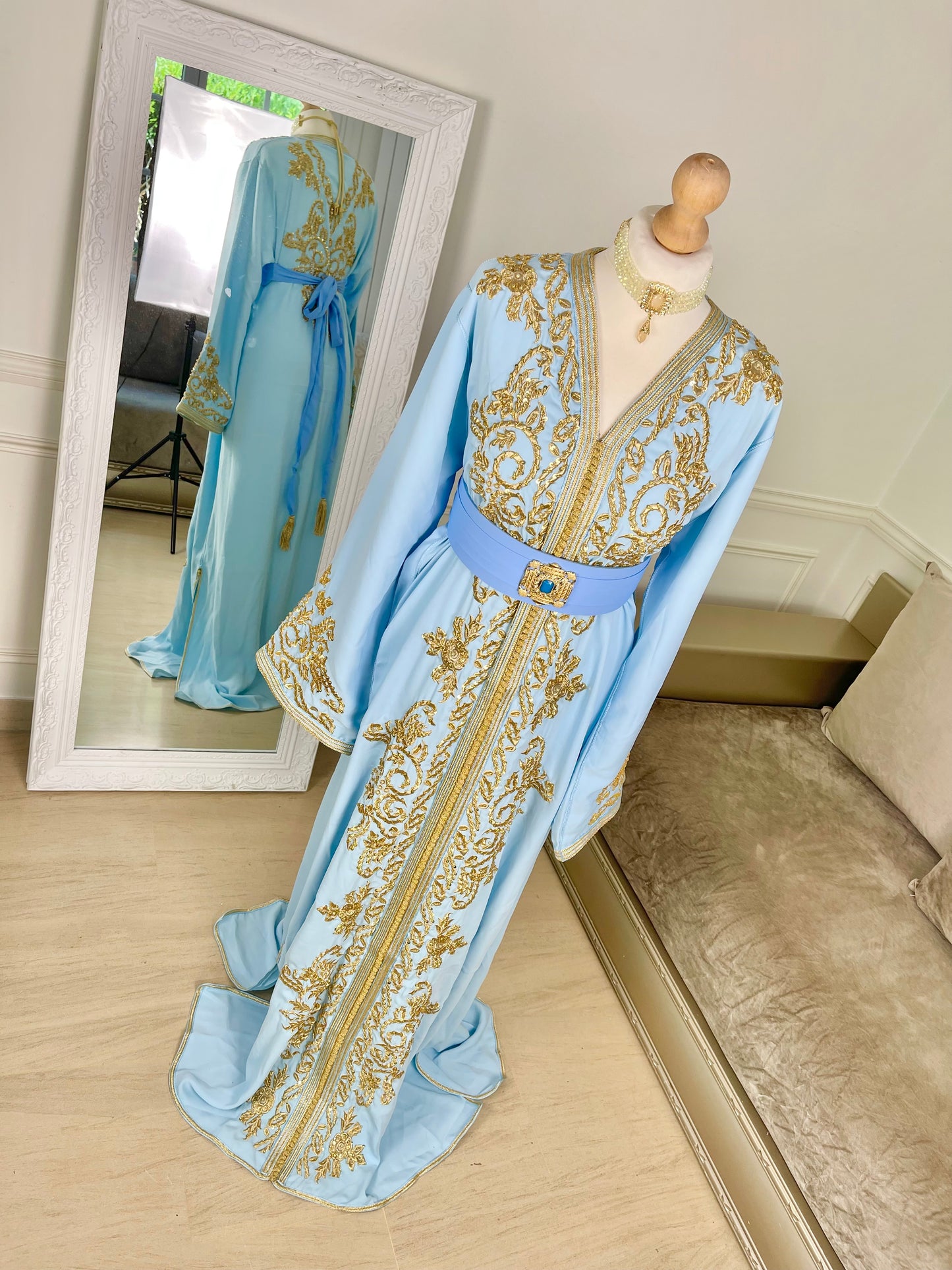 Caftan Jasmine bleu