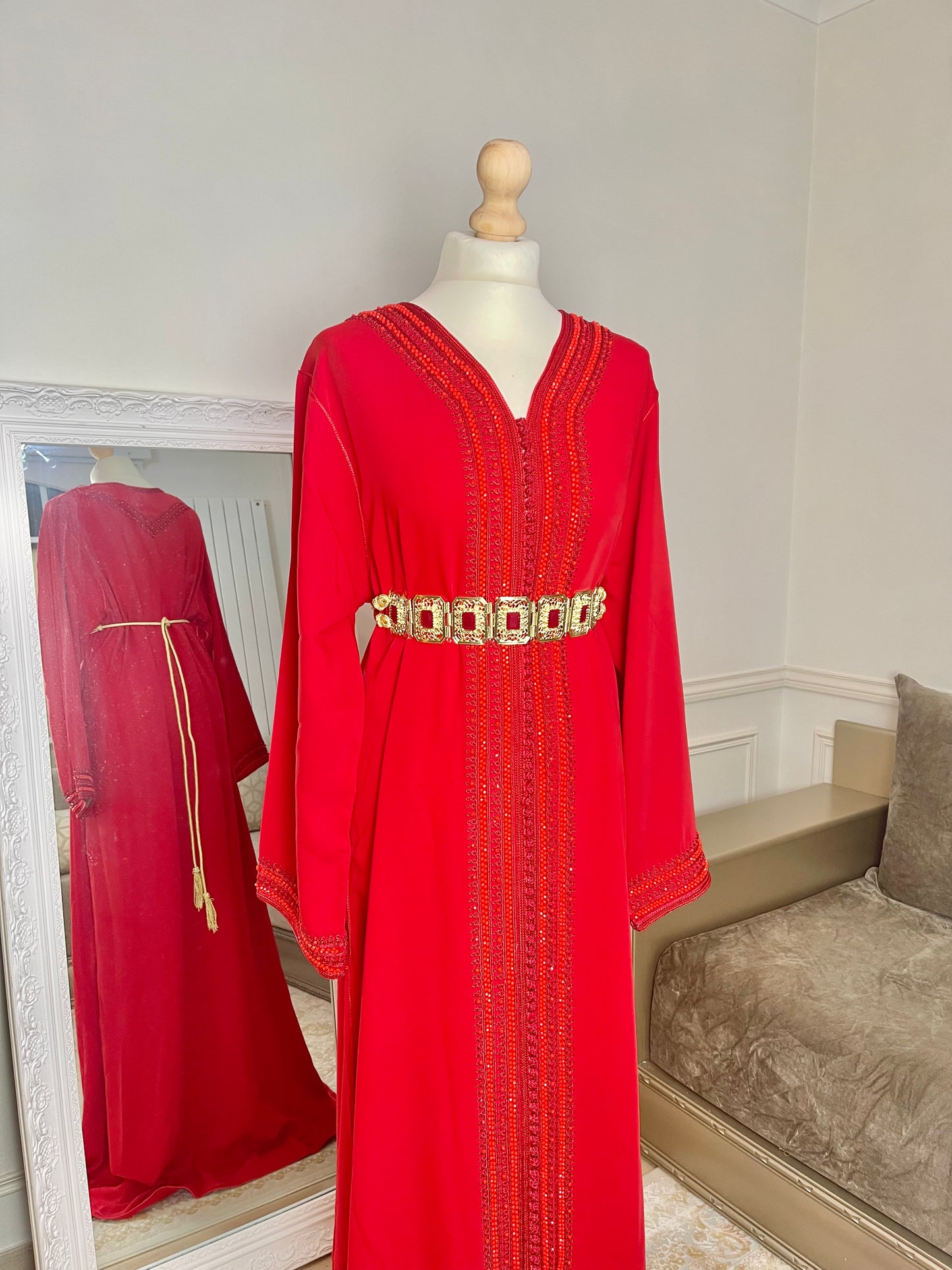 Caftan Lina rouge