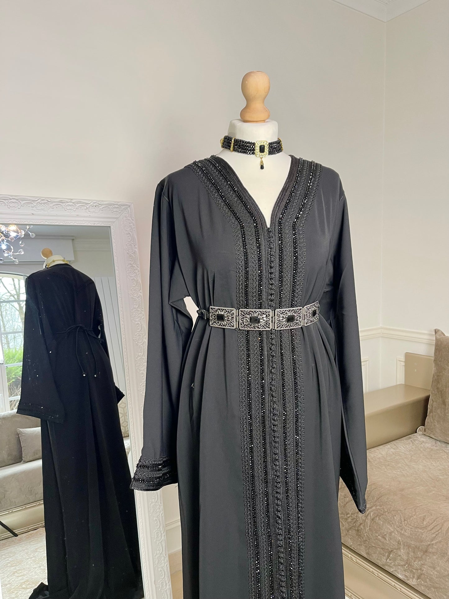Caftan Lina noir