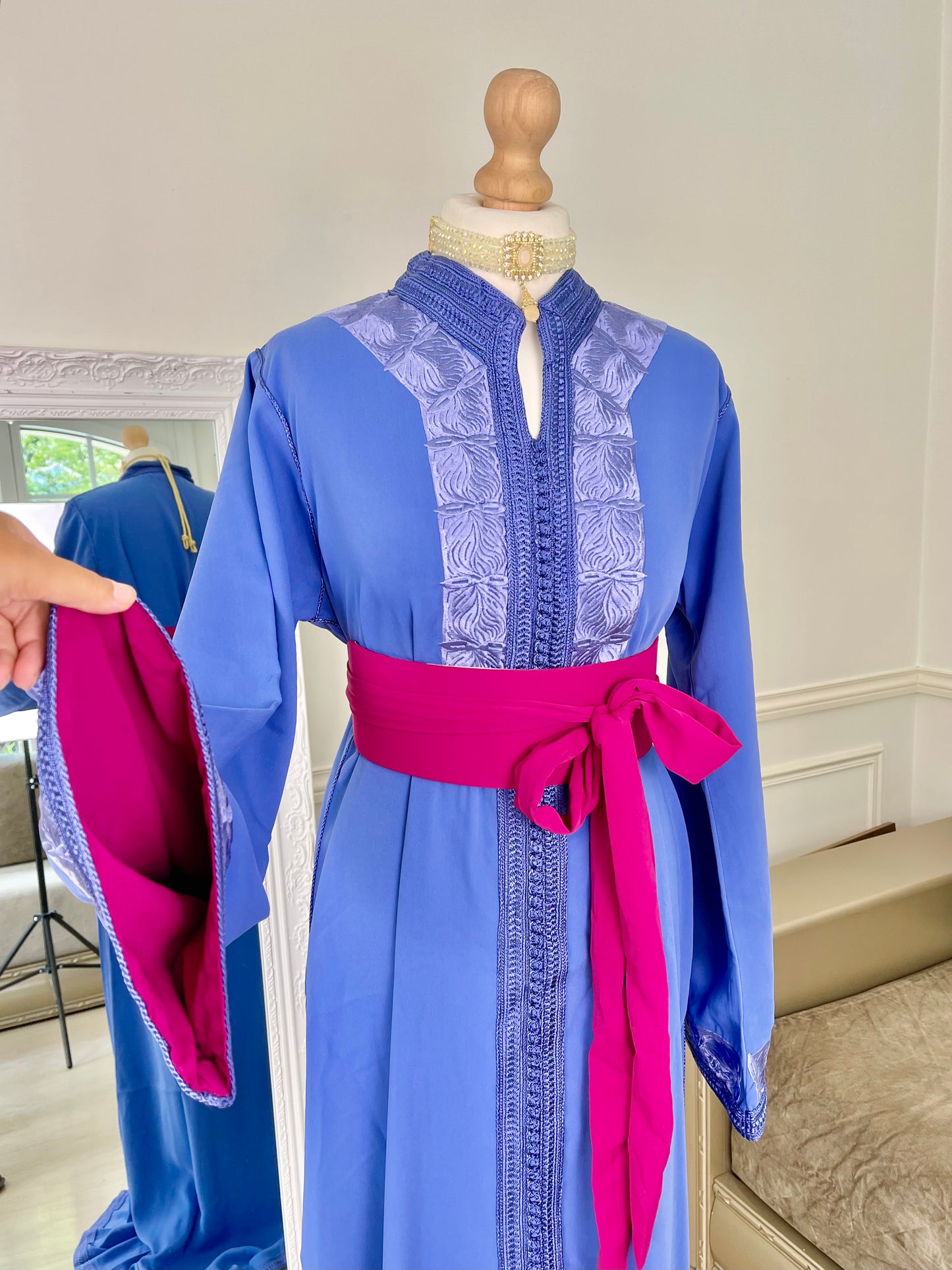 Caftan Wiam bleu