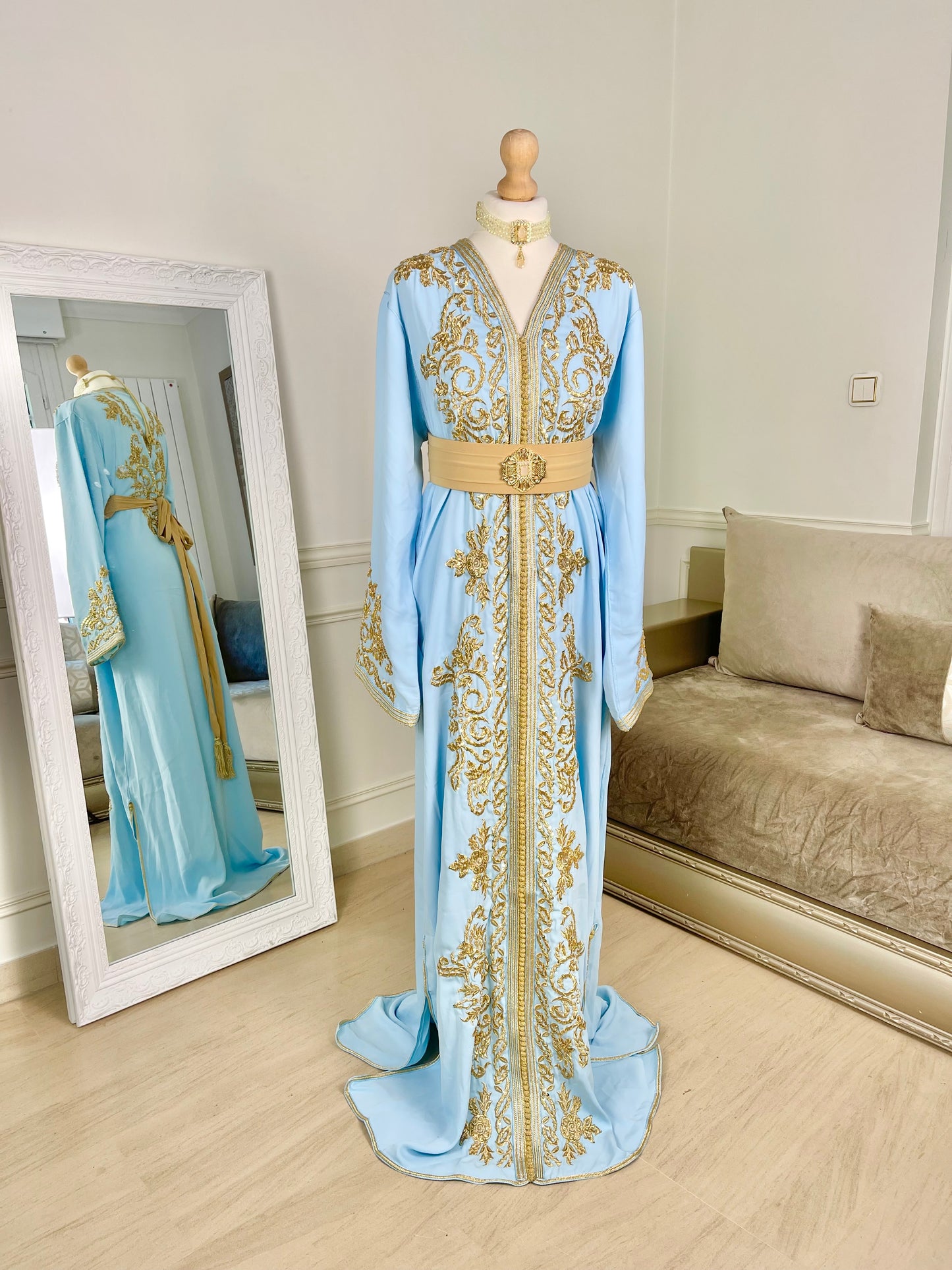 Caftan Jasmine bleu