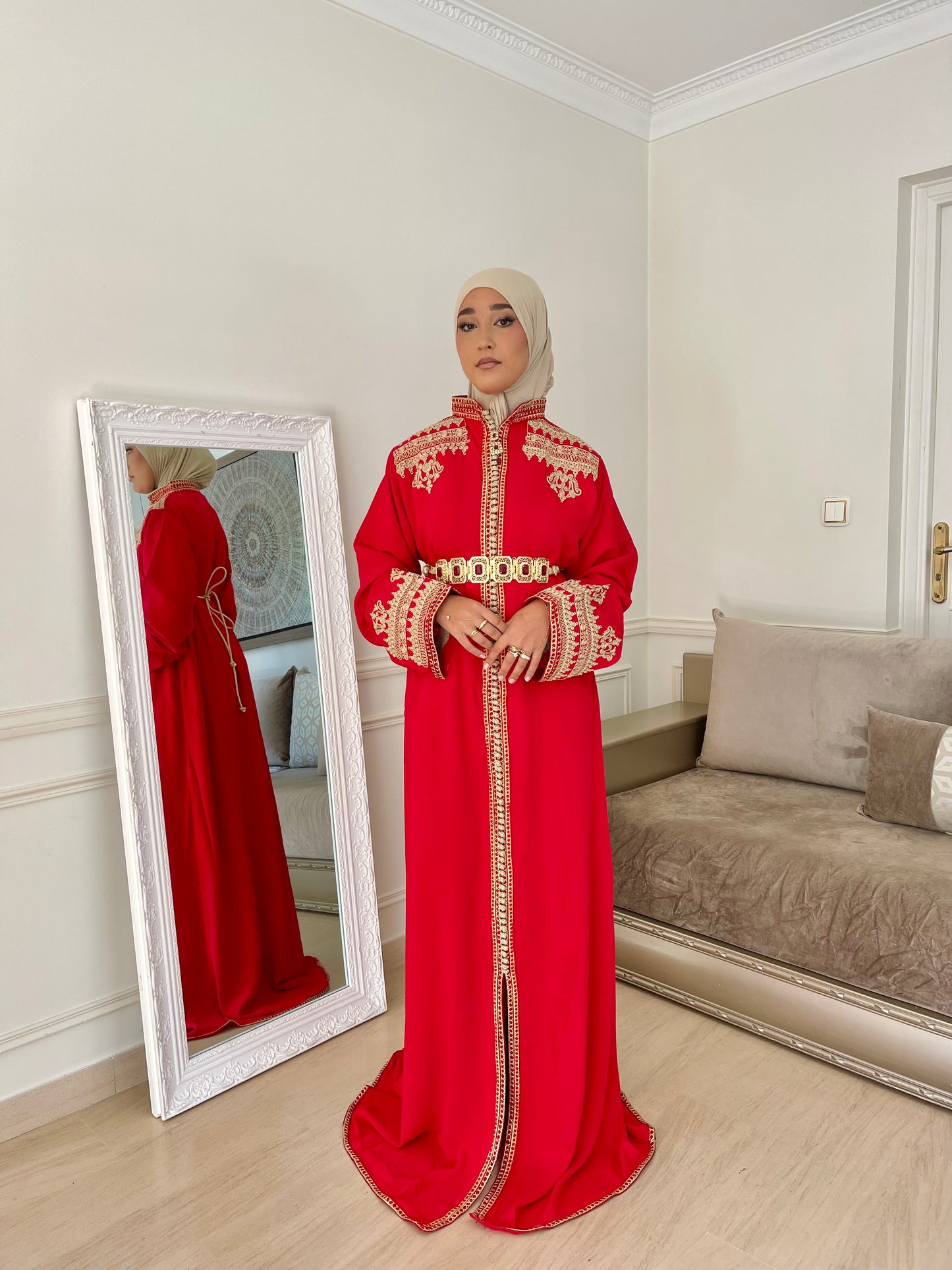 Caftan Inès rouge