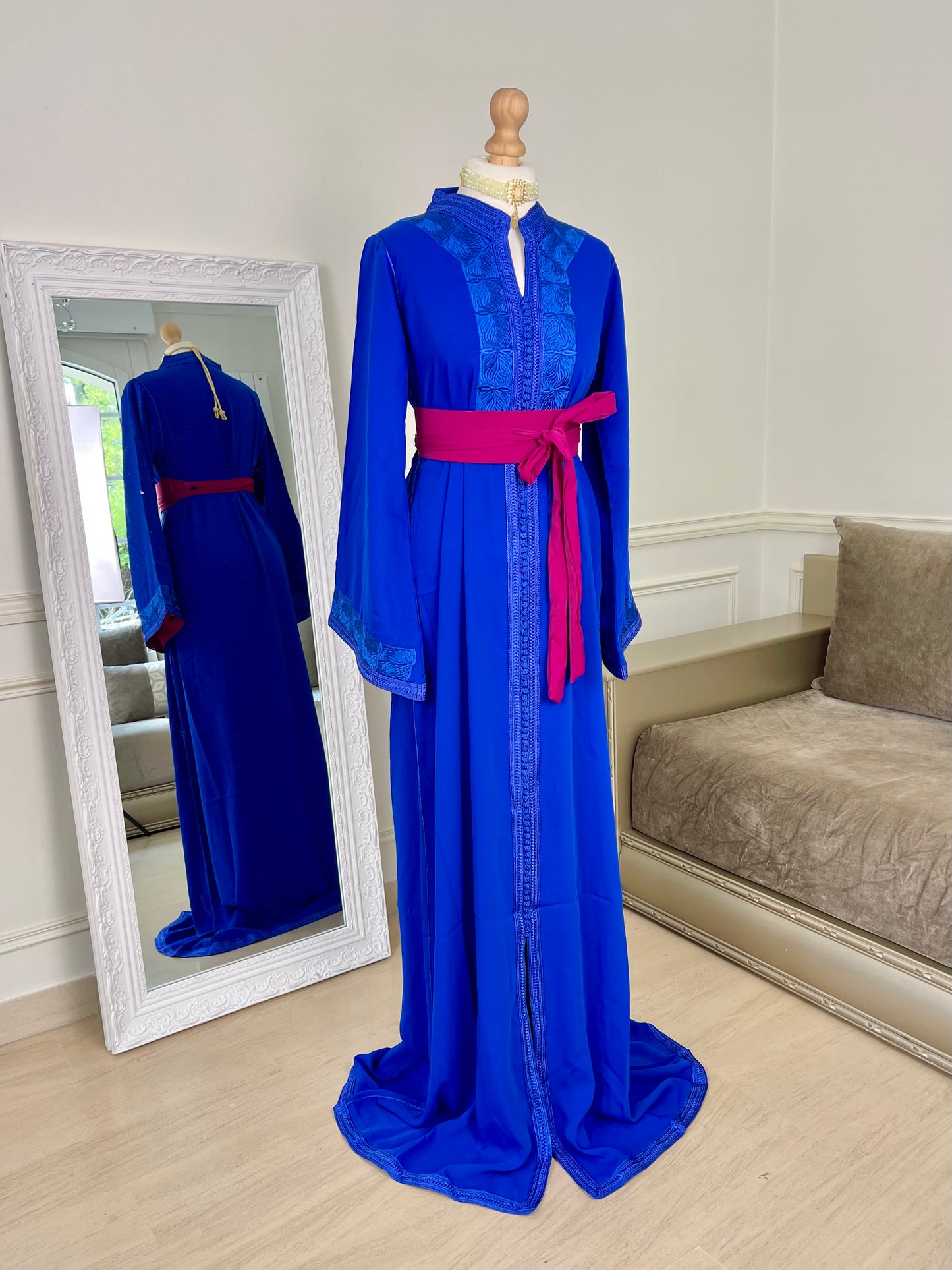 Caftan Wiam bleu