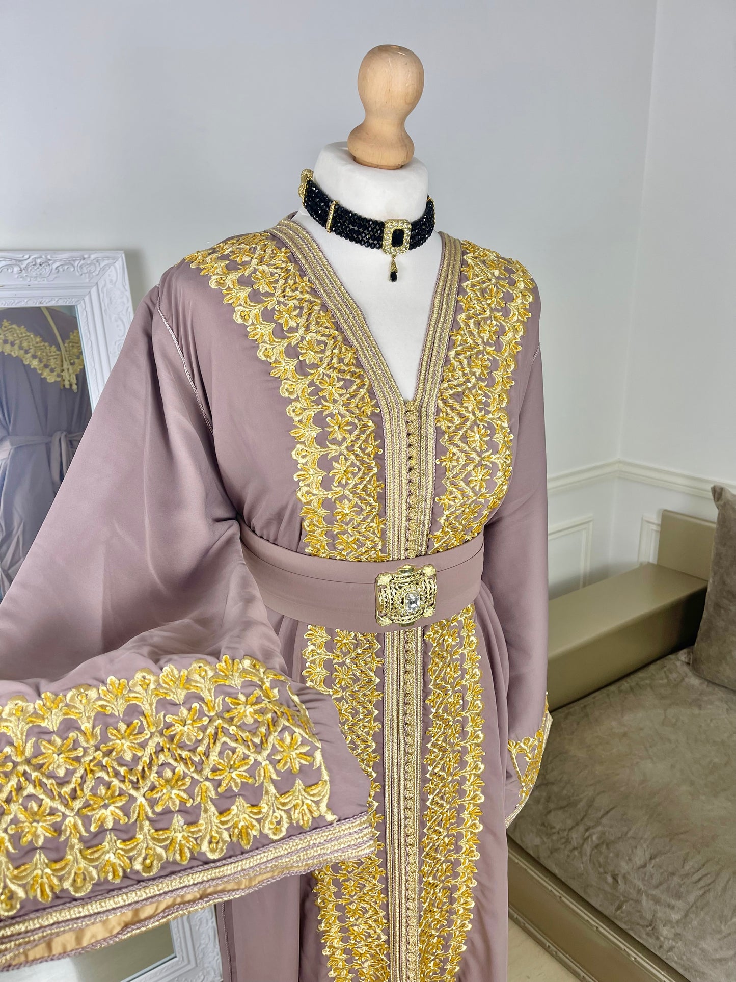 Caftan Leïna taupe