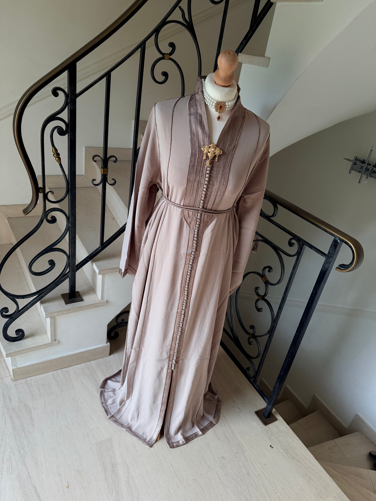 Caftan Assia taupe