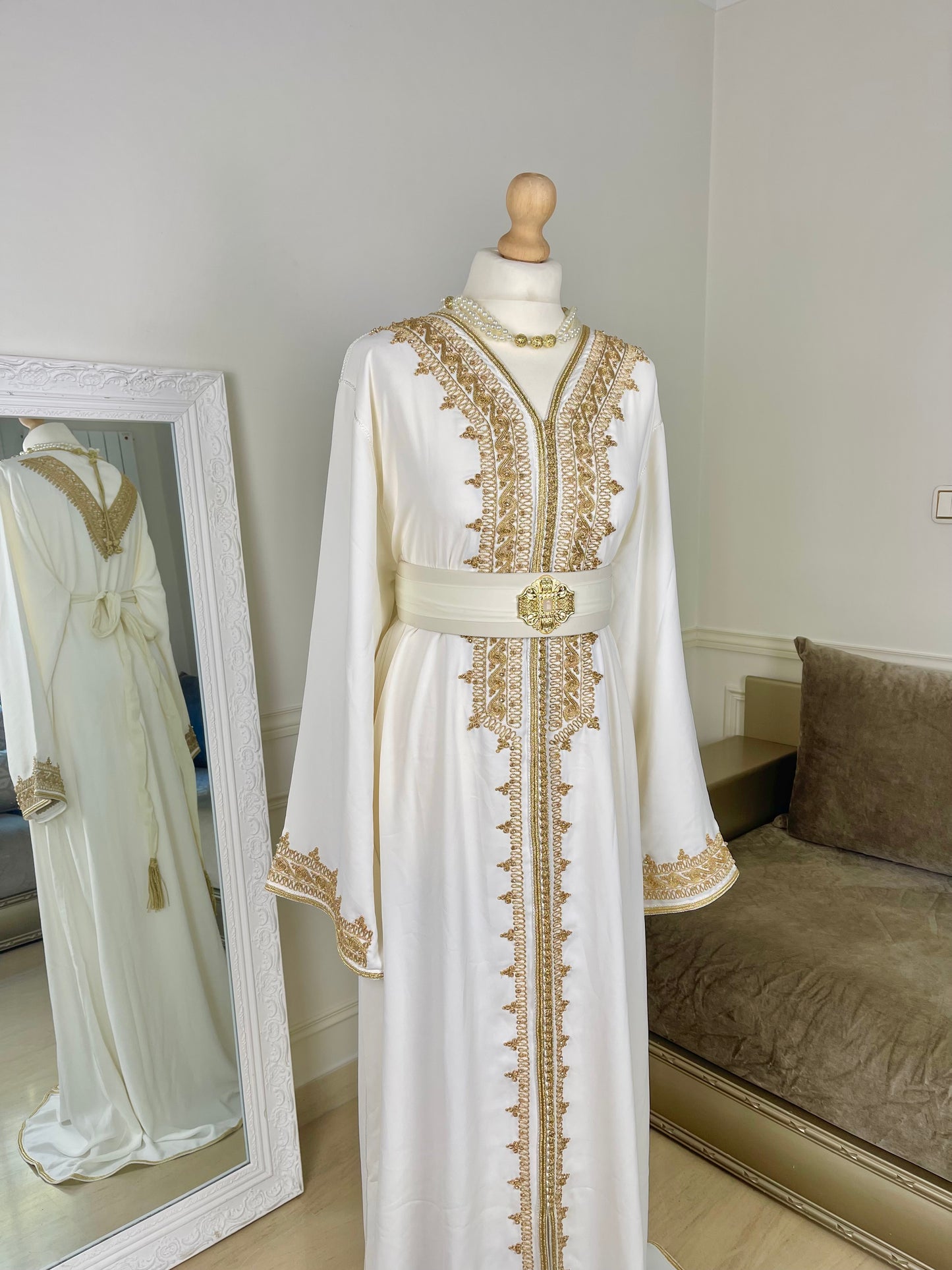 Caftan Wydad blanc