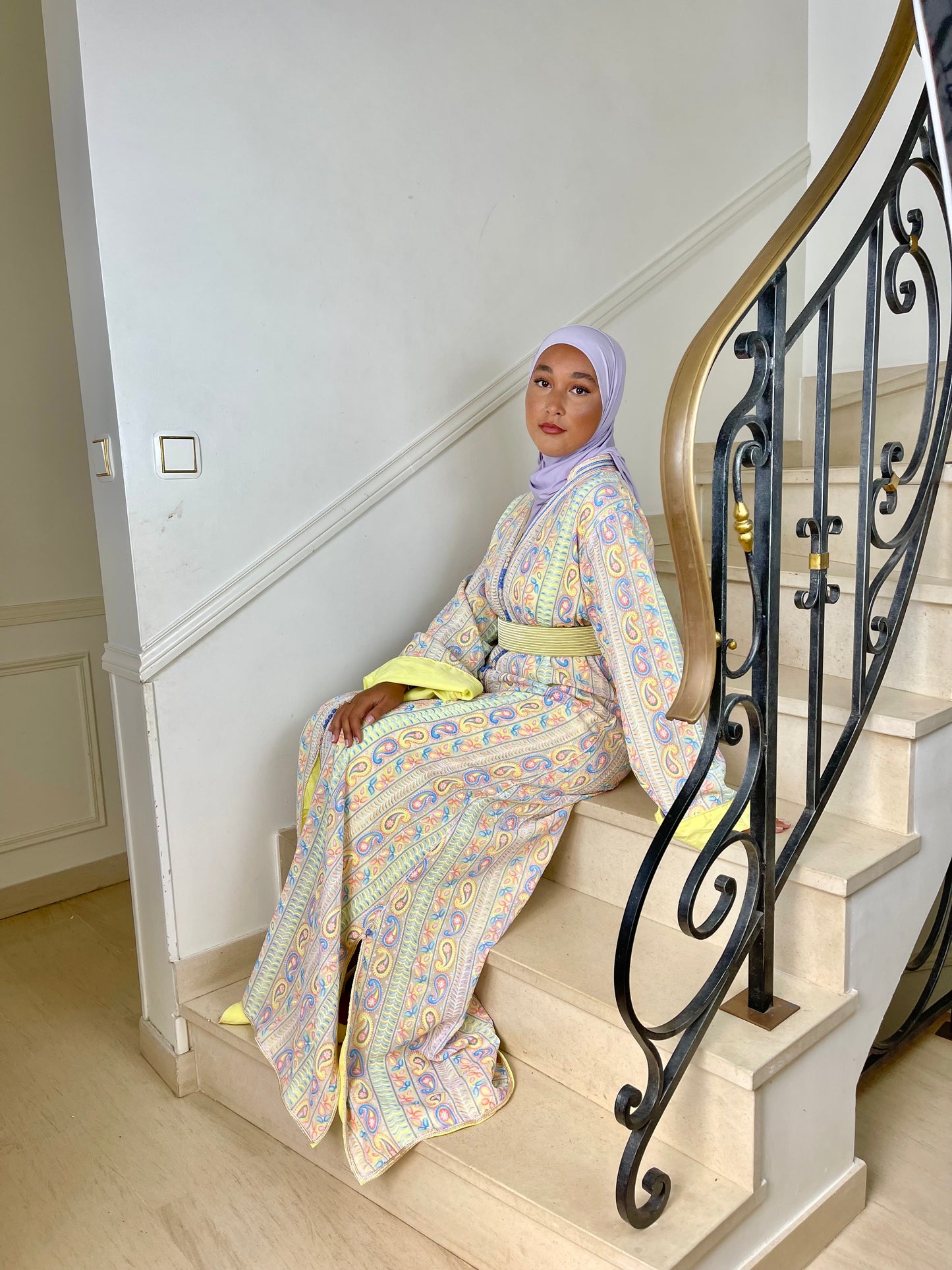 Caftan Sari pastel