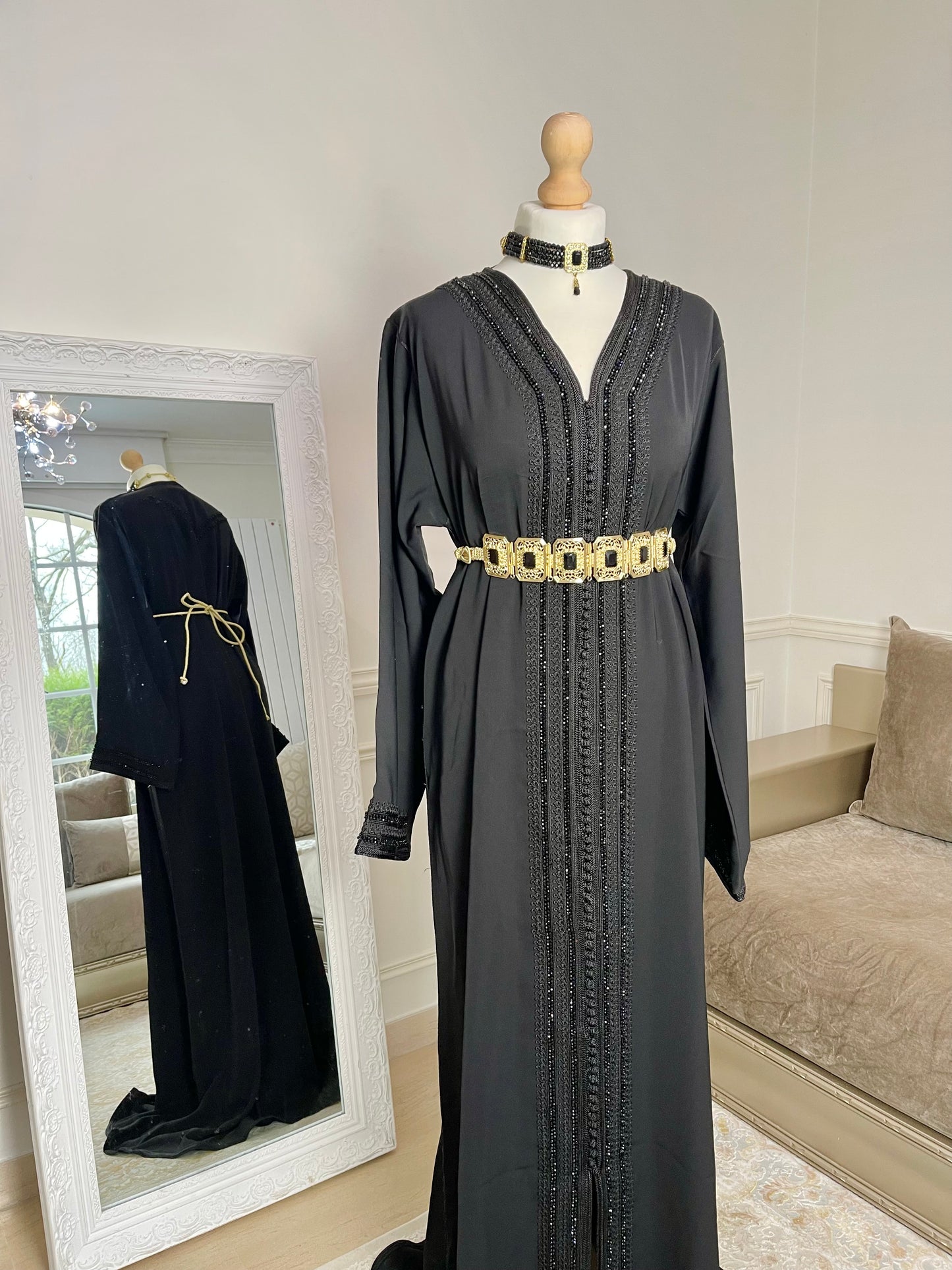 Caftan Lina noir