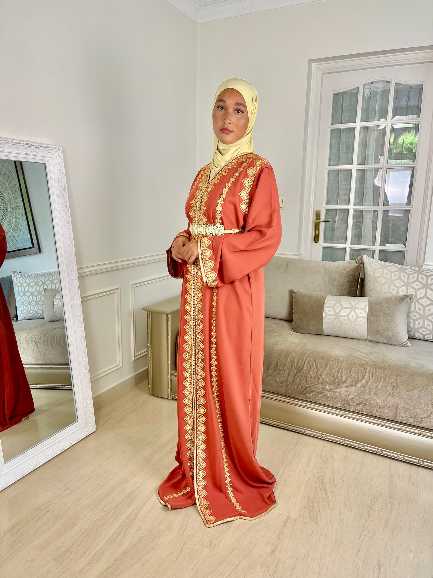 Caftan Ahlam terracota