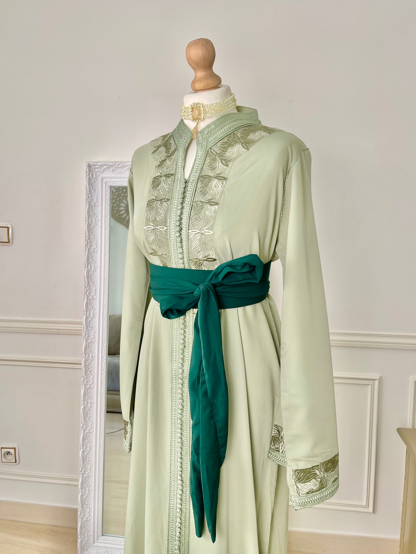 Caftan Wiam vert eau