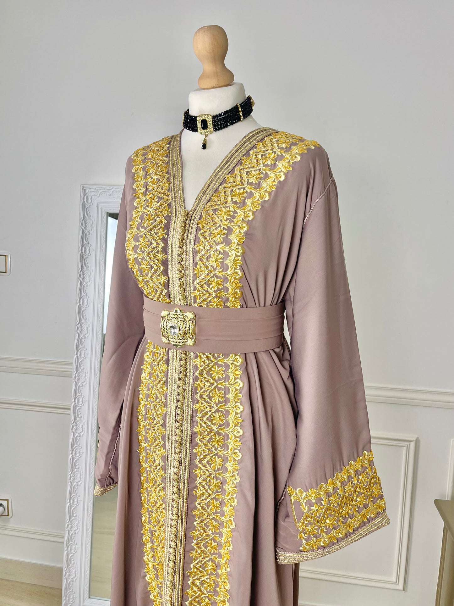 Caftan Leïna taupe