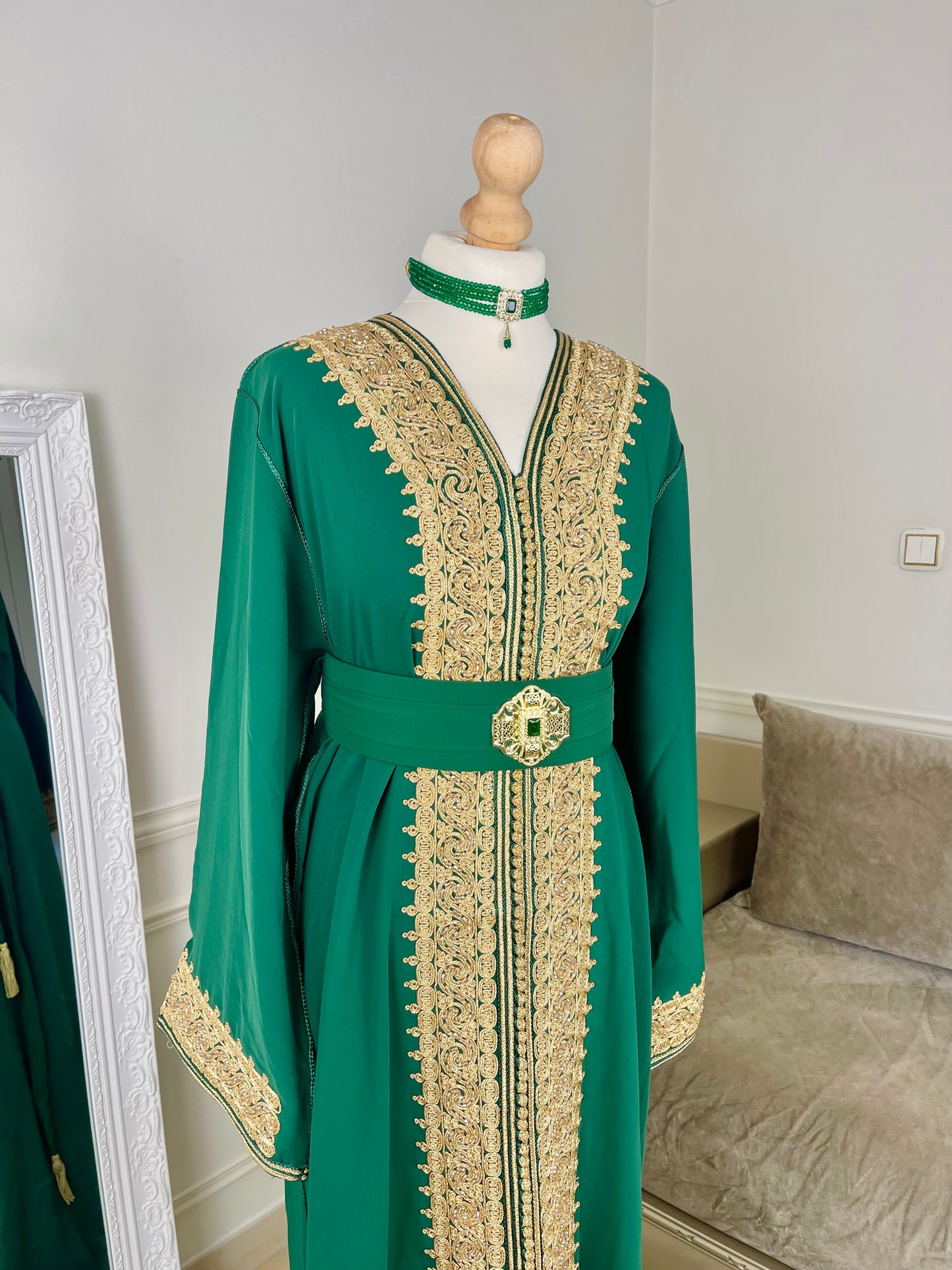 Caftan Rania vert