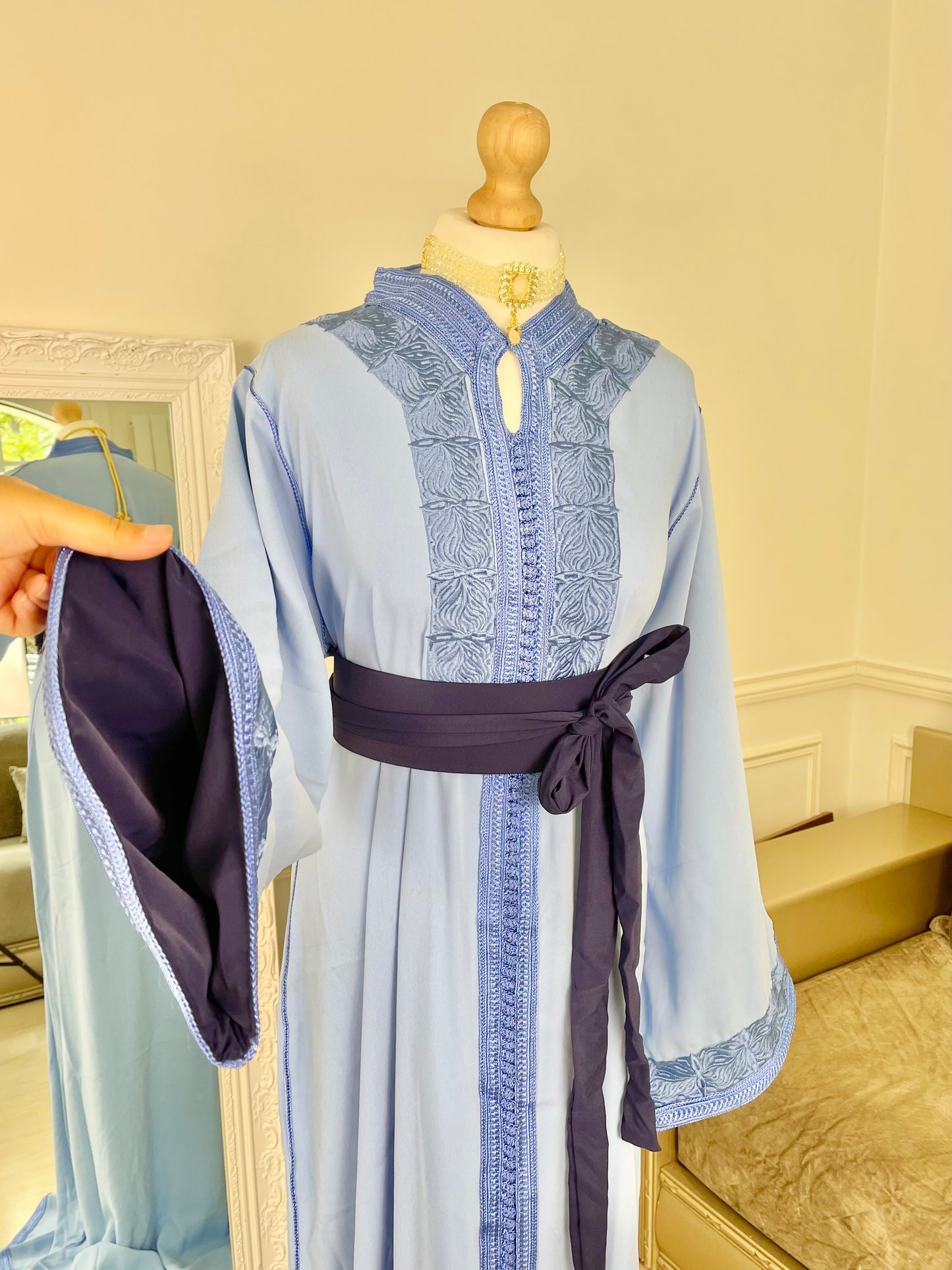 Caftan Wiam bleu