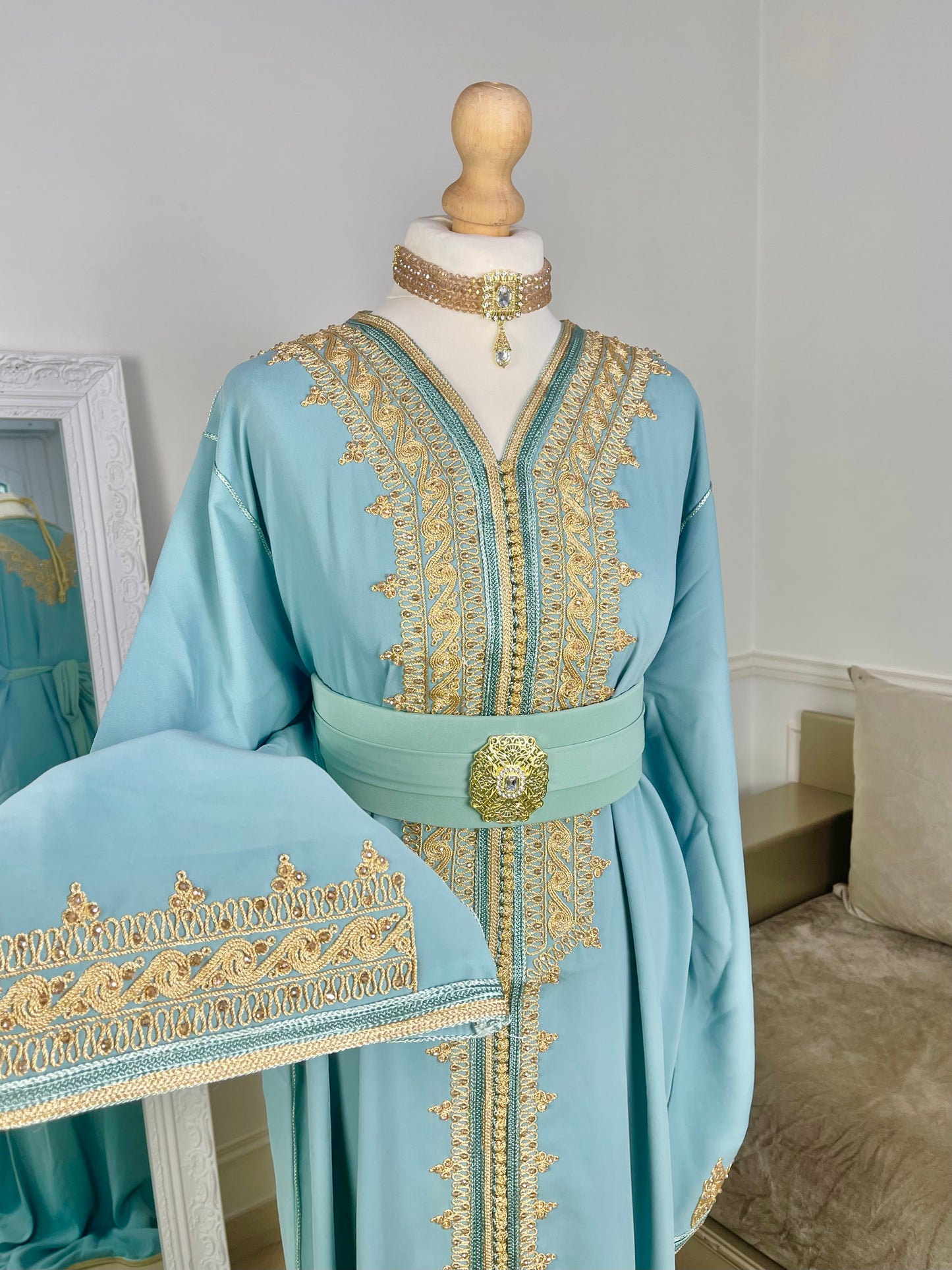 Caftan Wydad vert eau