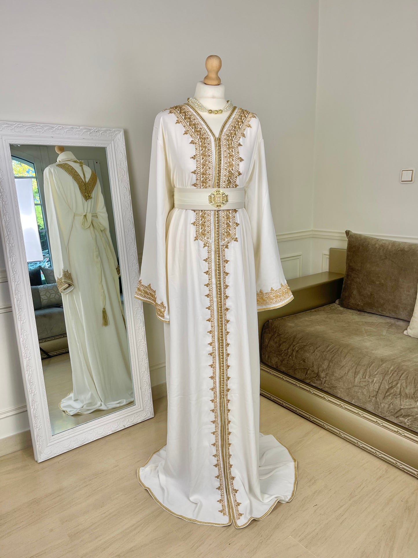 Caftan Wydad blanc