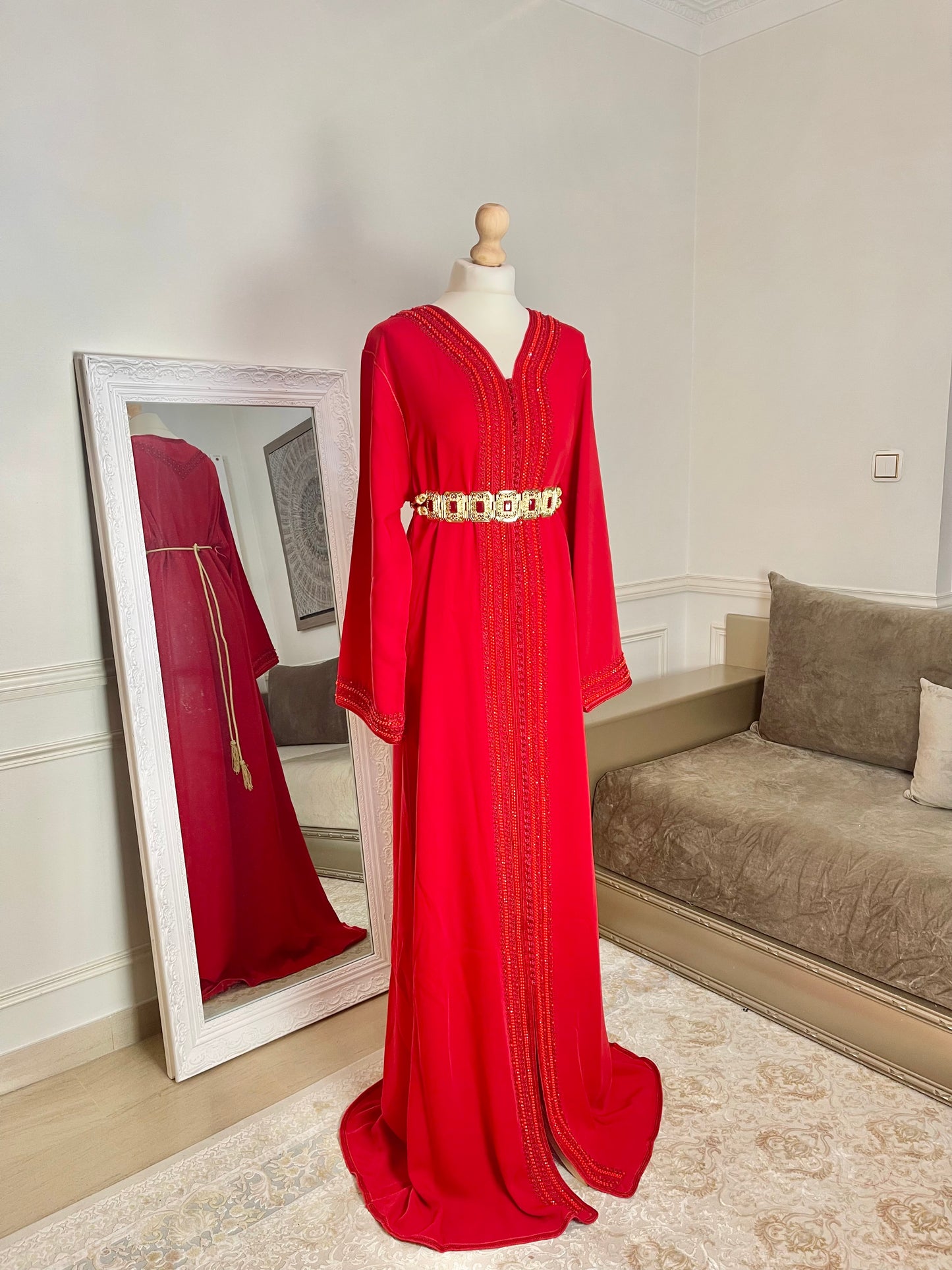 Caftan Lina rouge