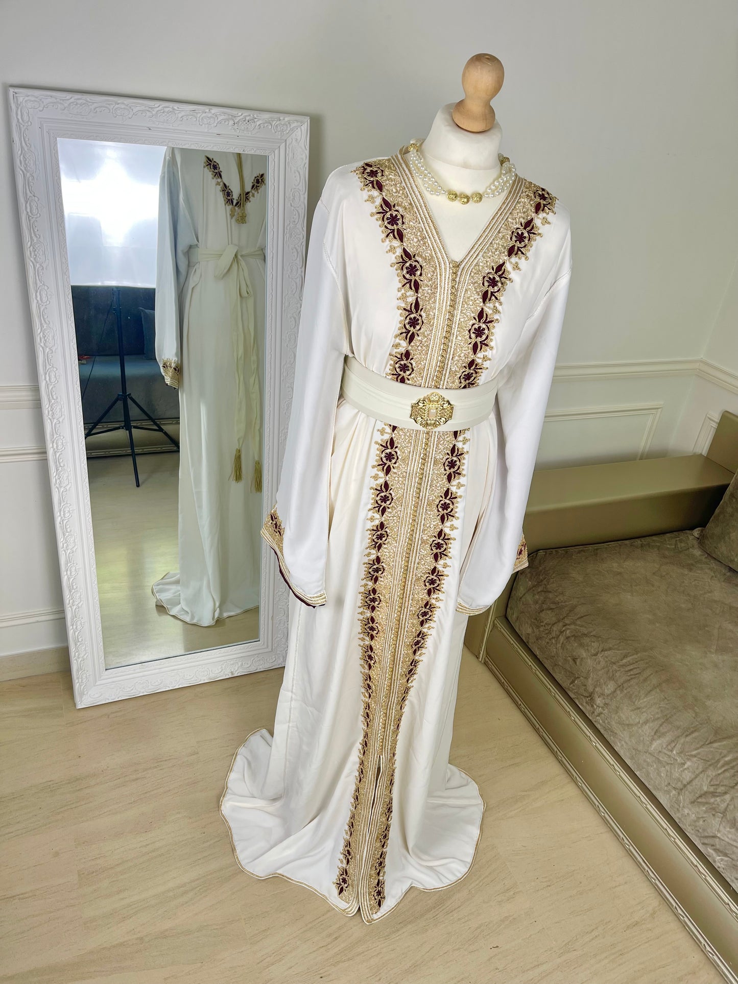 Caftan Hayat blanc