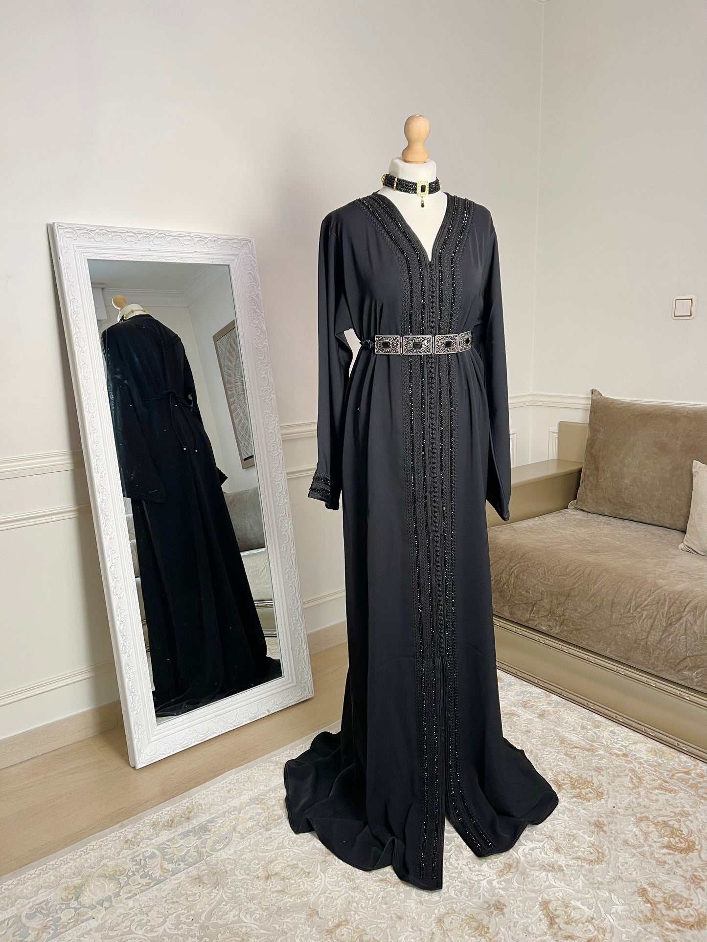 Caftan Lina noir