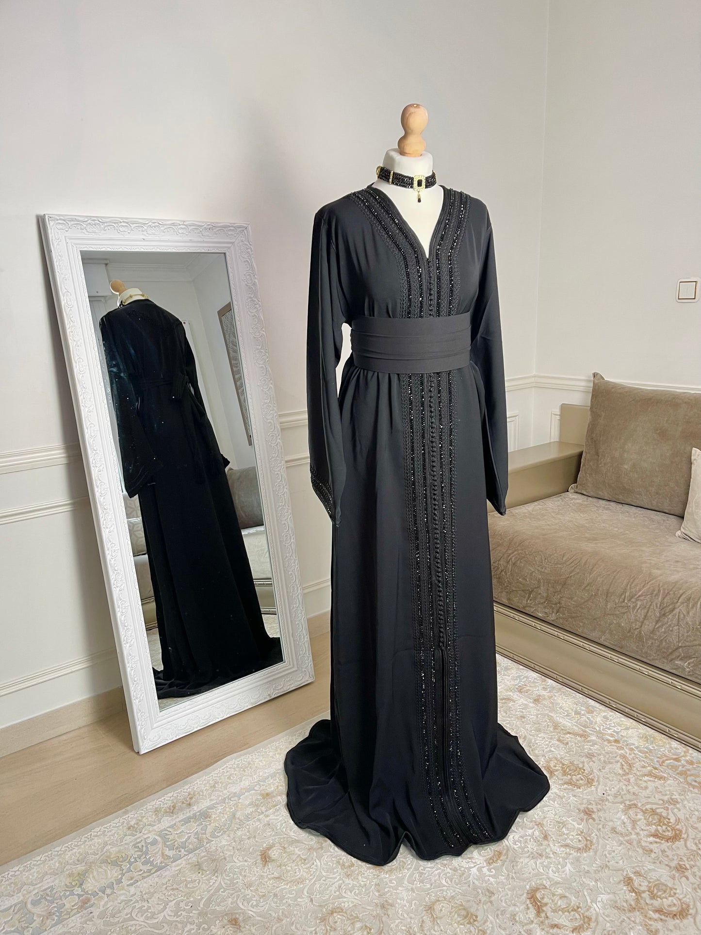 Caftan Lina noir