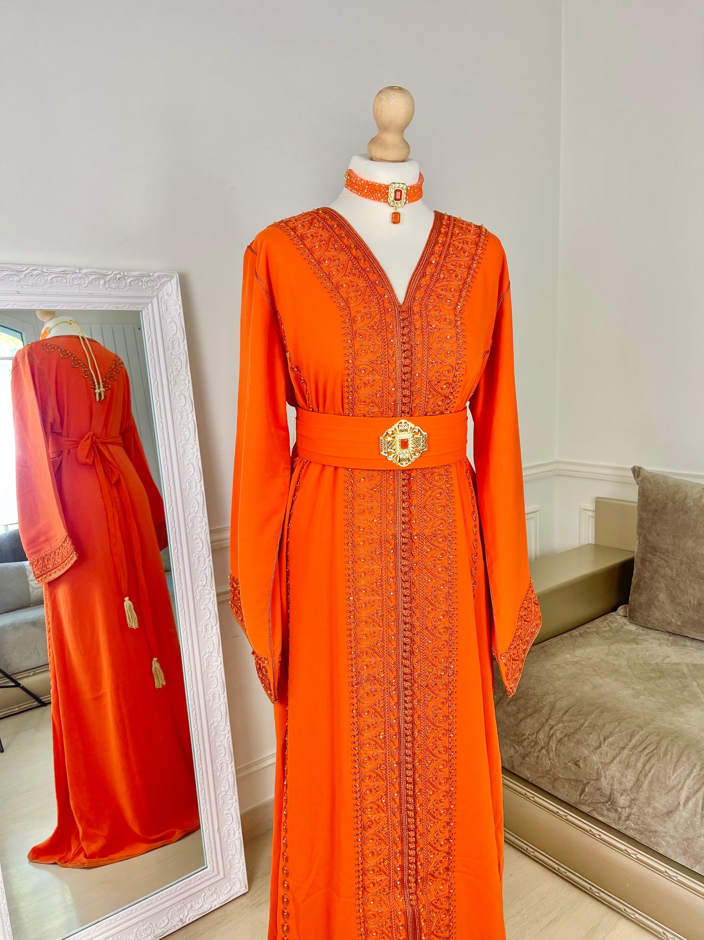 Caftan Rihanna orange
