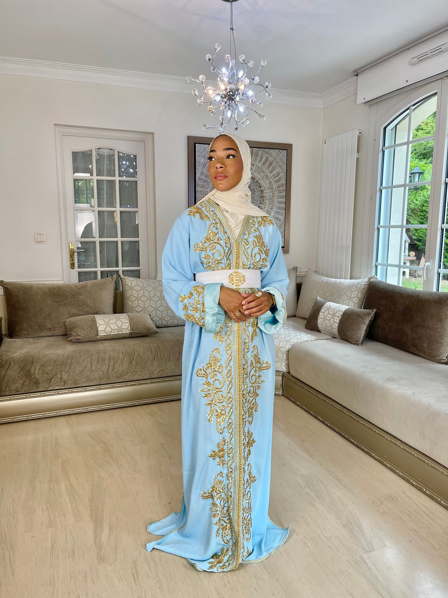 Caftan Jasmine bleu