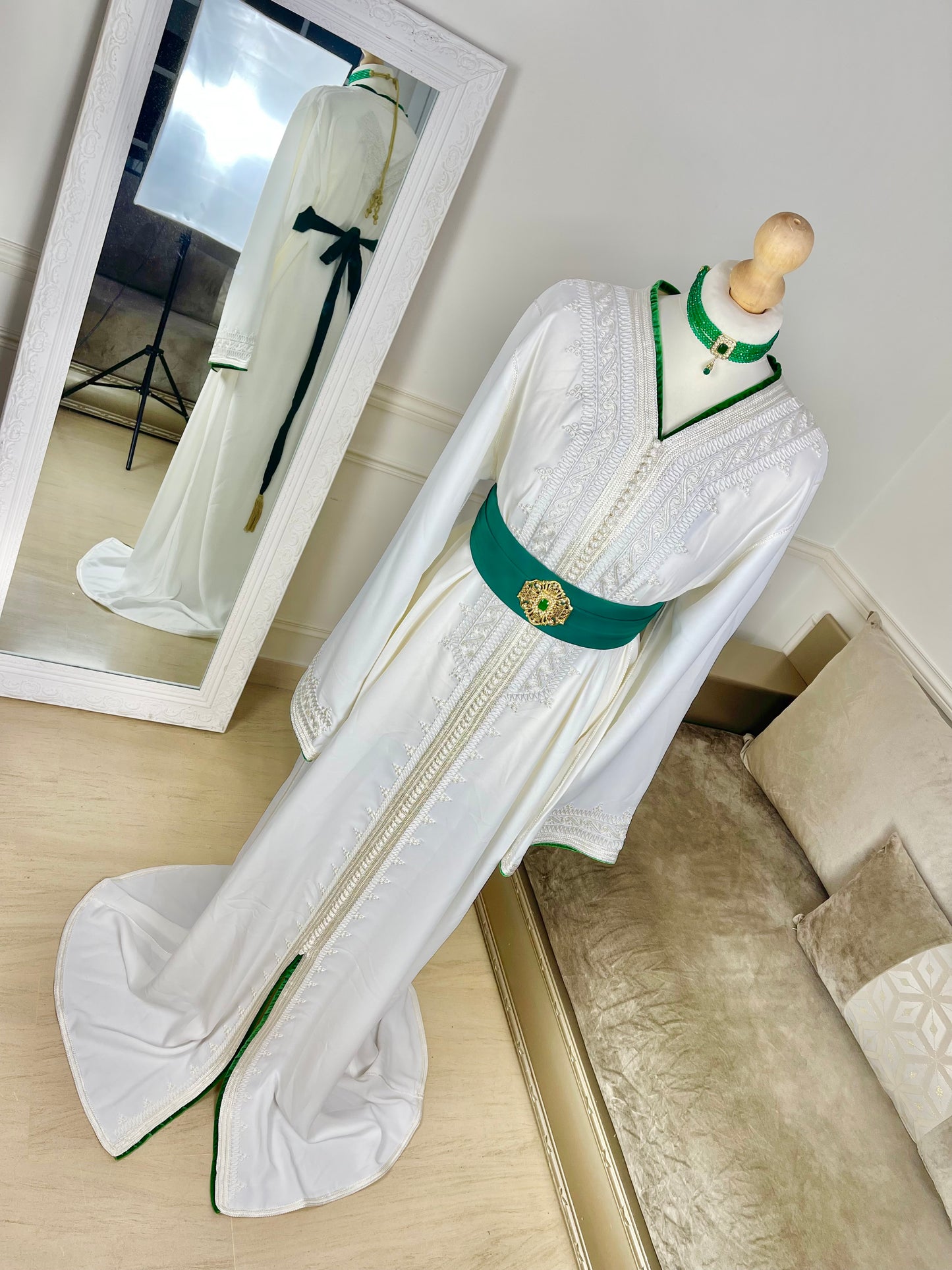 Caftan Wydad blanc
