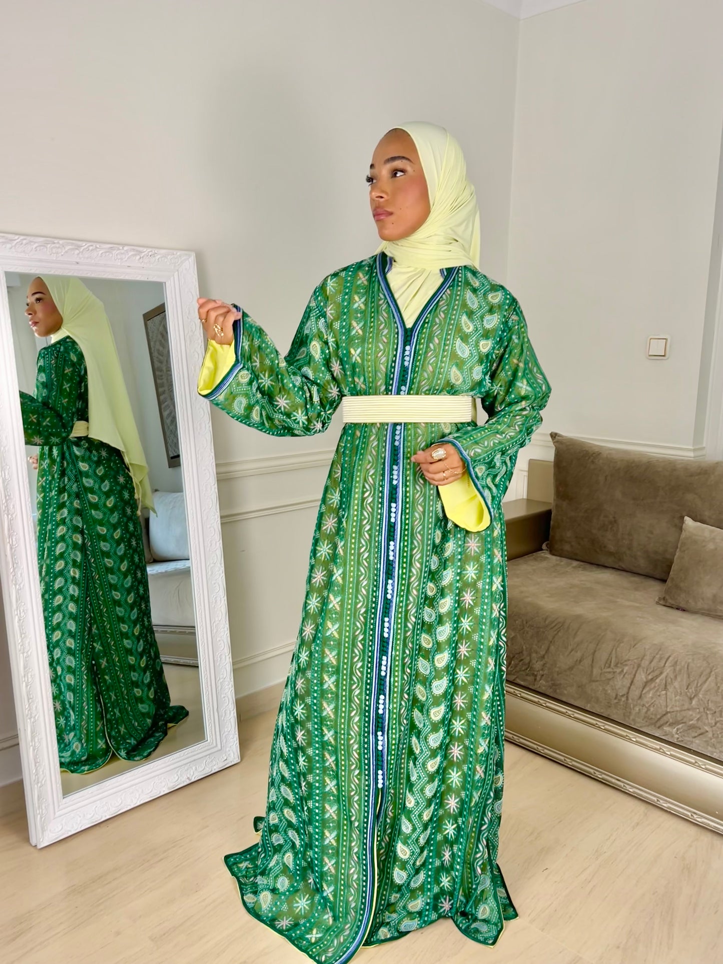 Caftan Sari vert