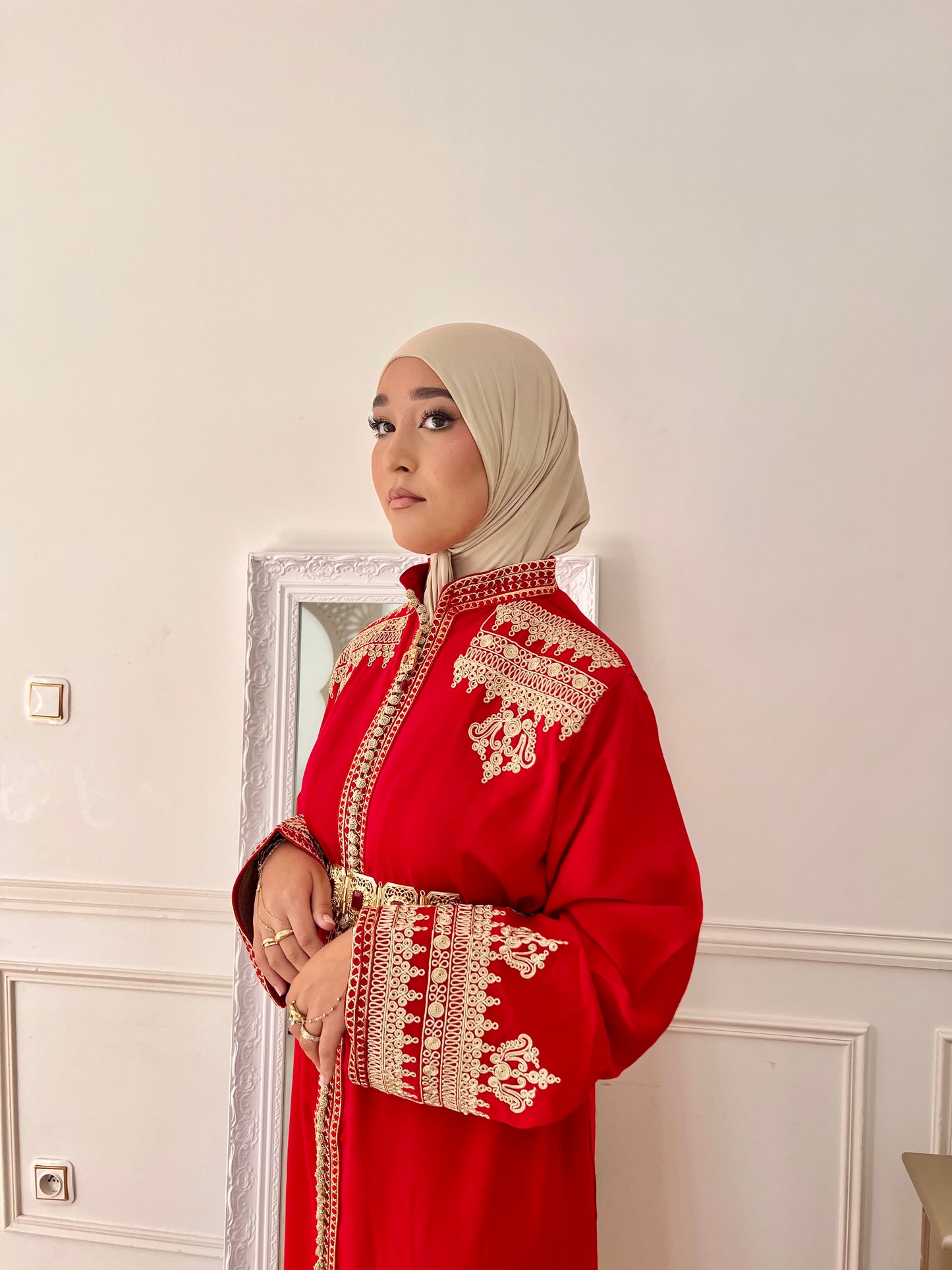Caftan Inès rouge