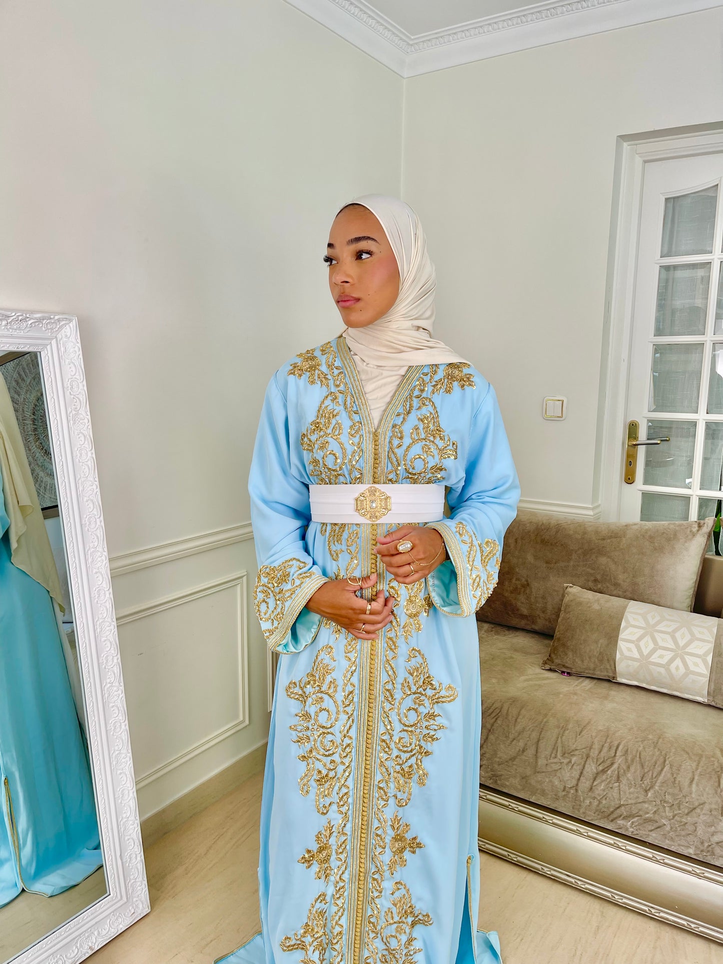 Caftan Jasmine bleu