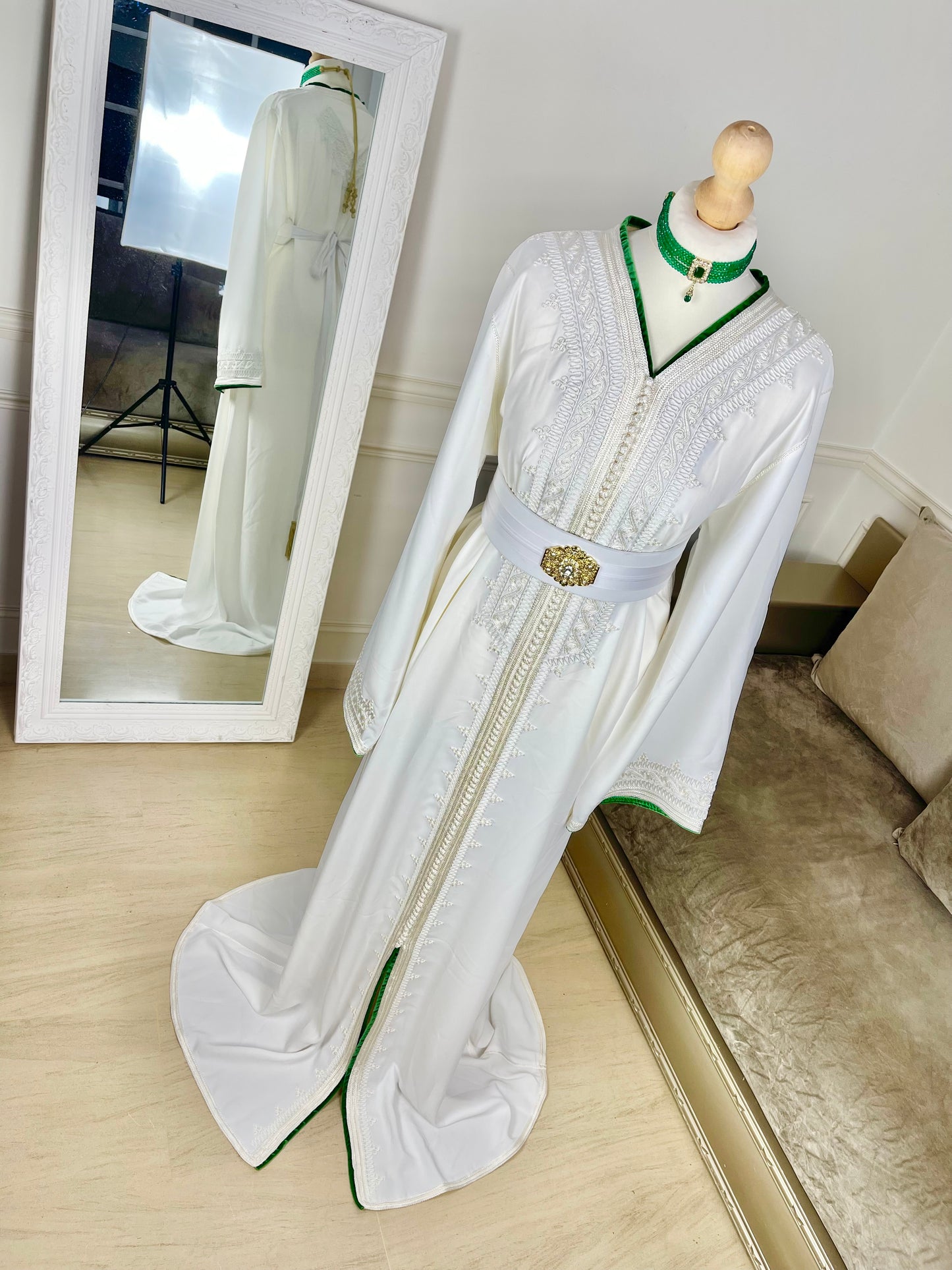 Caftan Wydad blanc