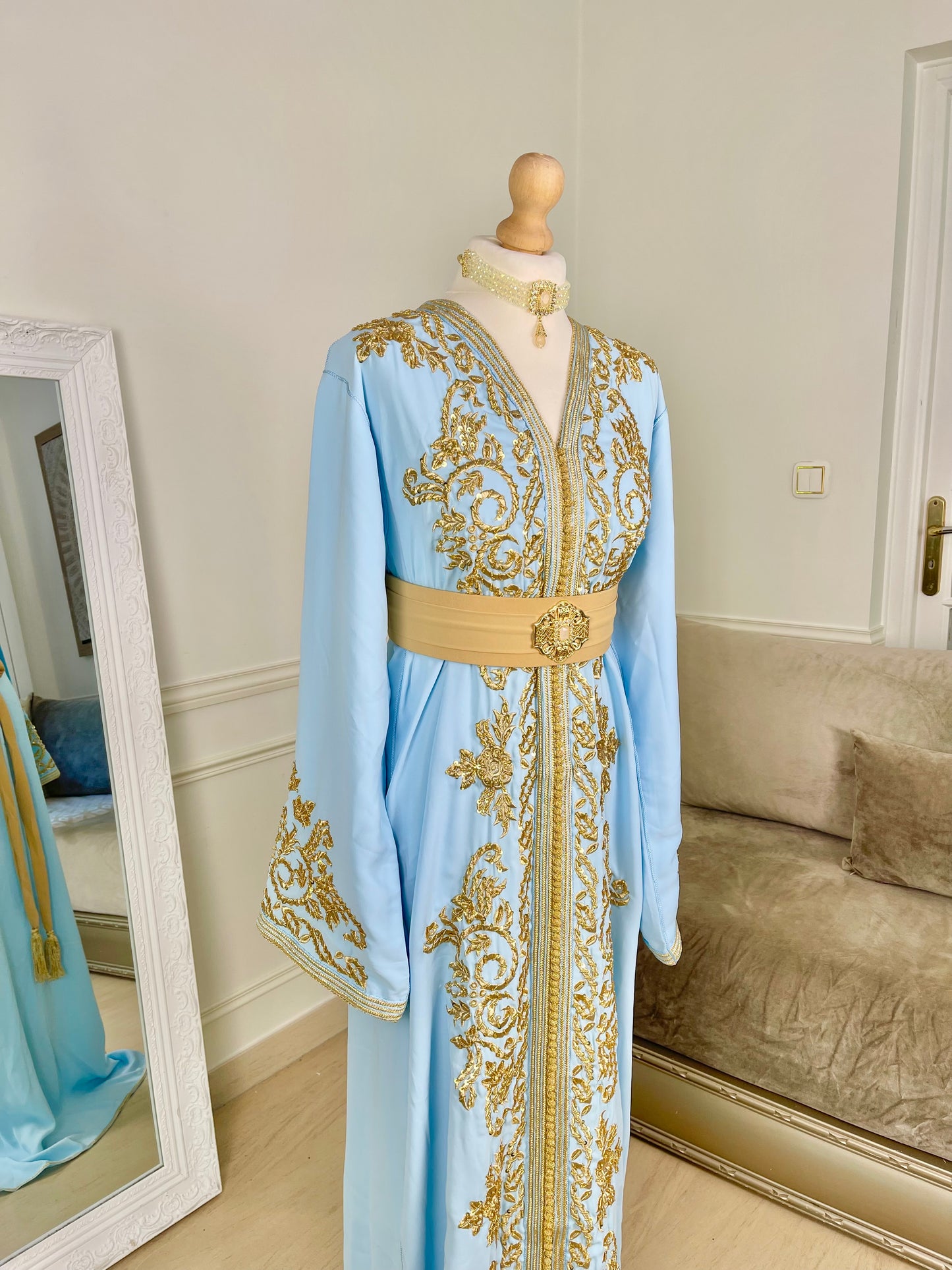 Caftan Jasmine bleu