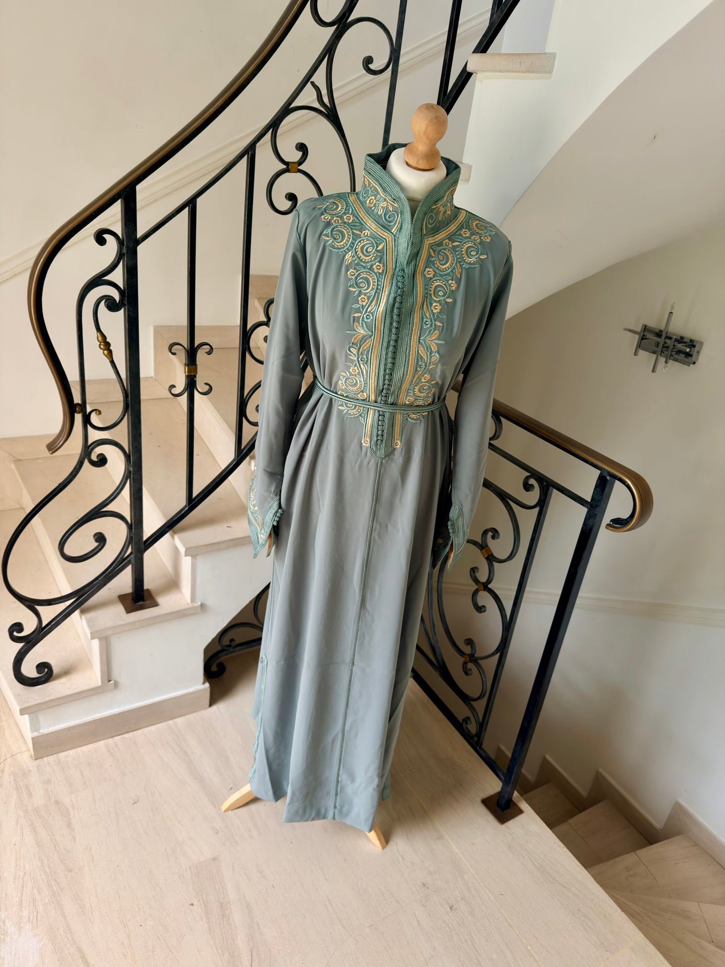 Caftan Sirine vert eau
