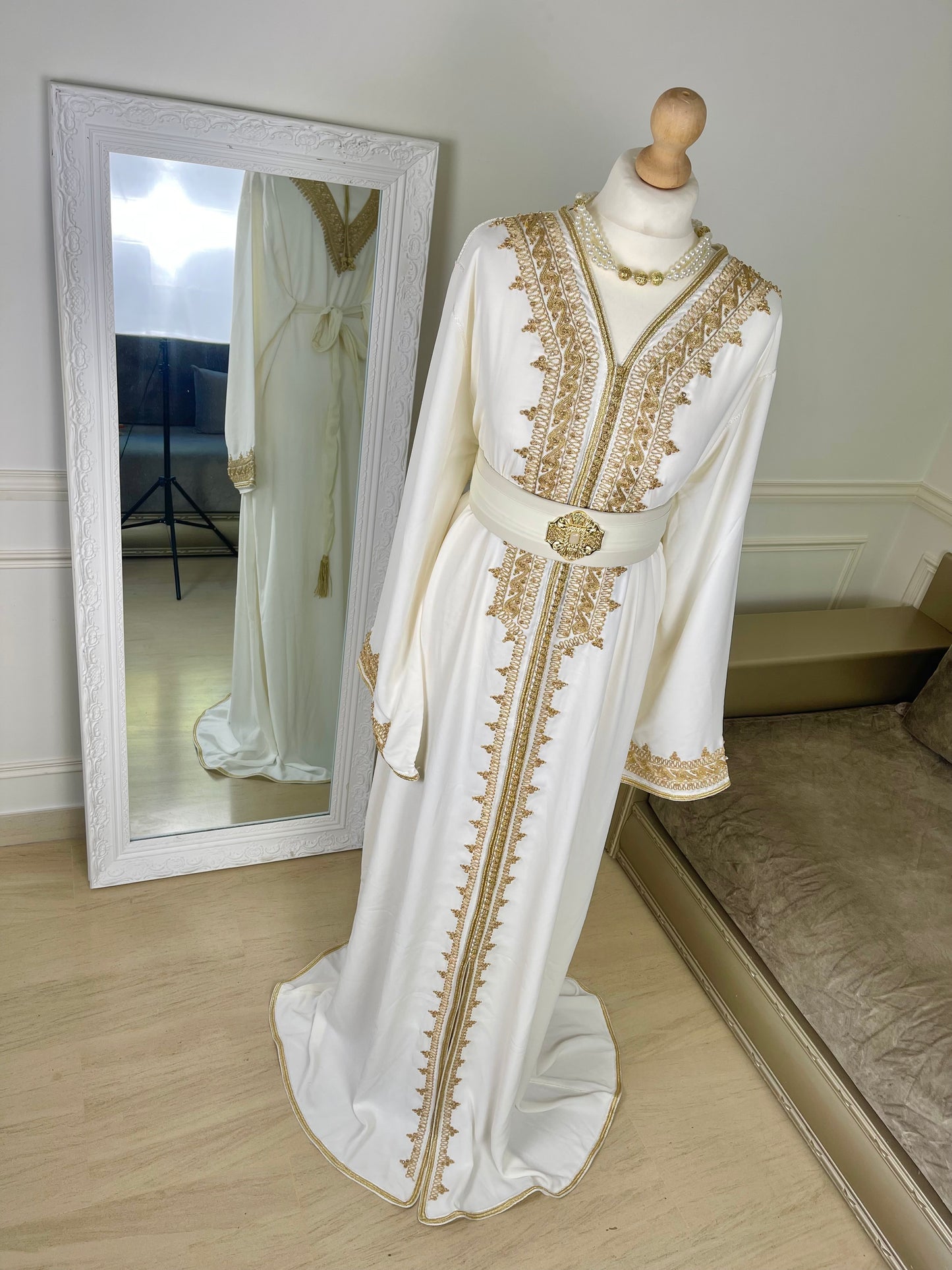 Caftan Wydad blanc