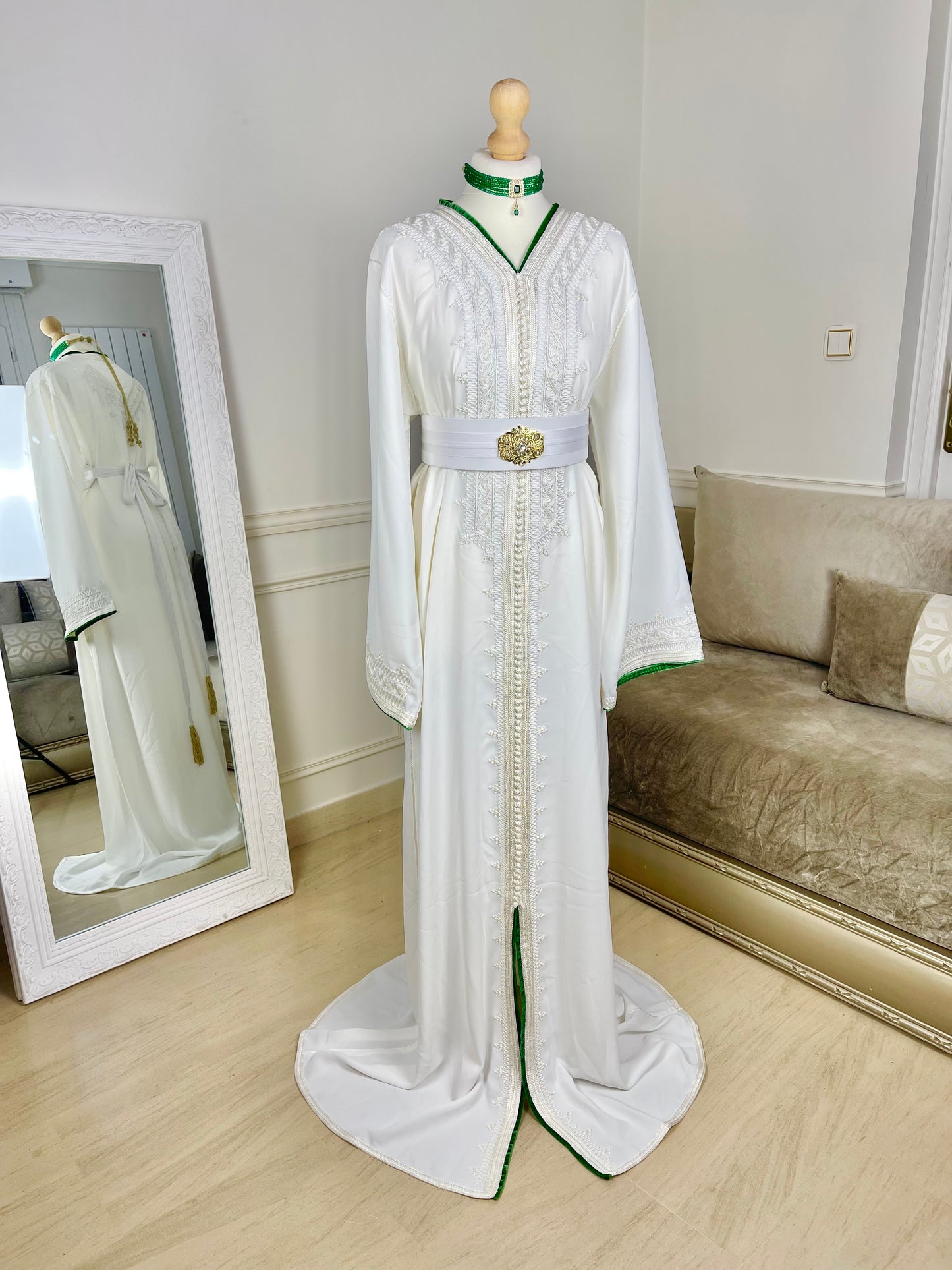 Caftan Wydad blanc